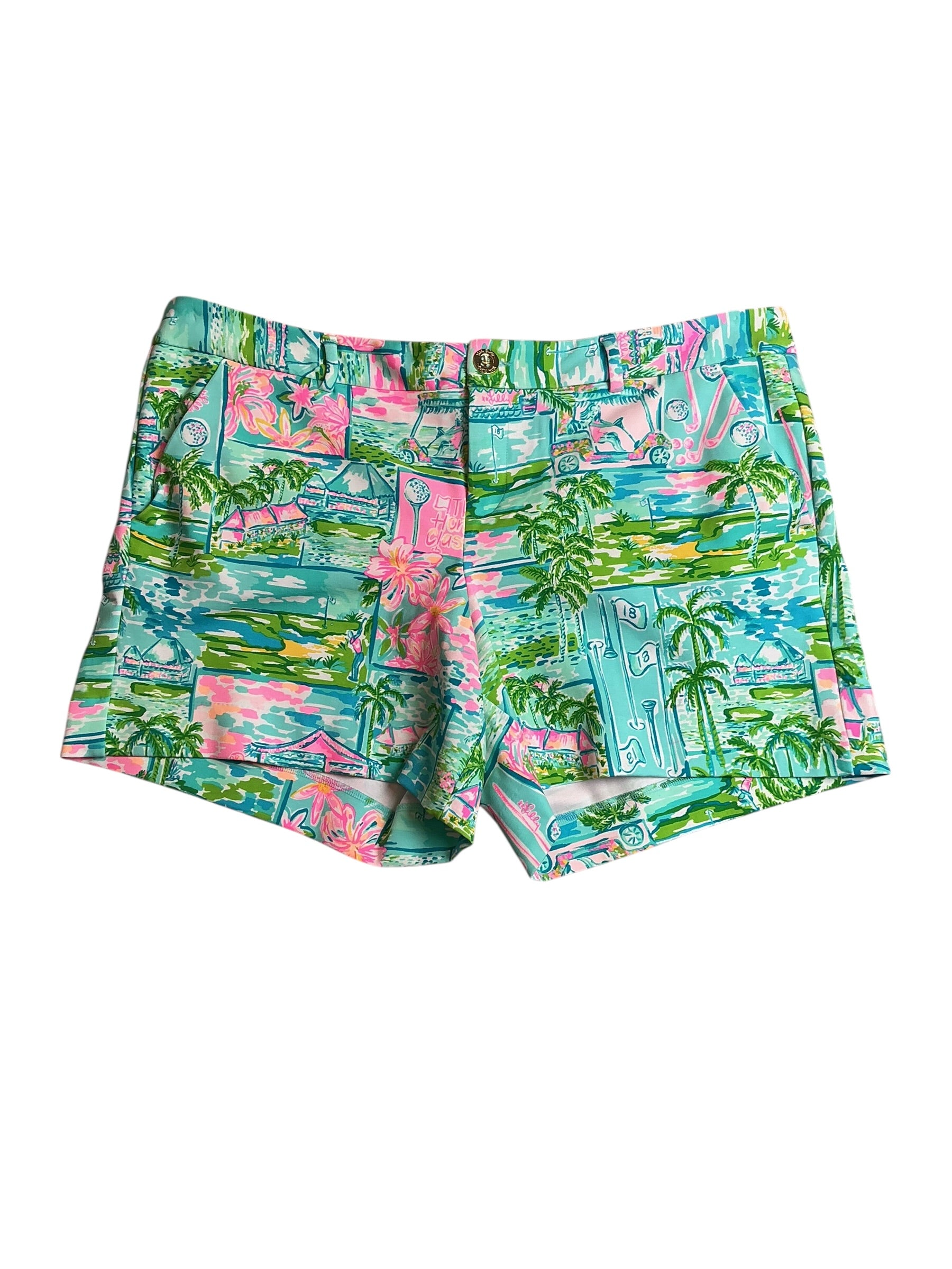 Lilly Pulitzer NWT Callahan Knit Short - Multi Honda Classic - Size 16