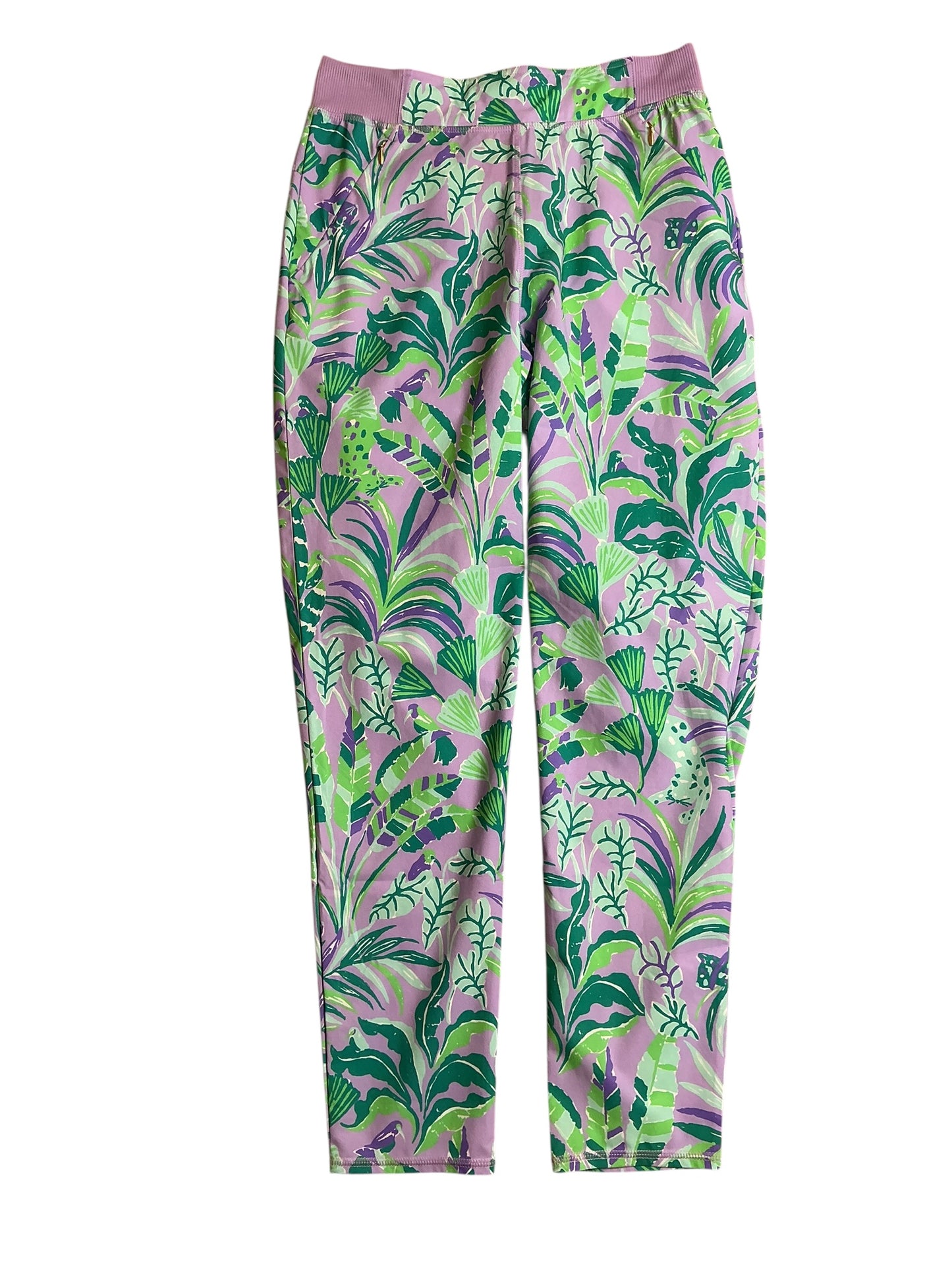 Lilly Pulitzer Run Around Pant UPF 50+ - Purple Iris On The Chase - Size XS