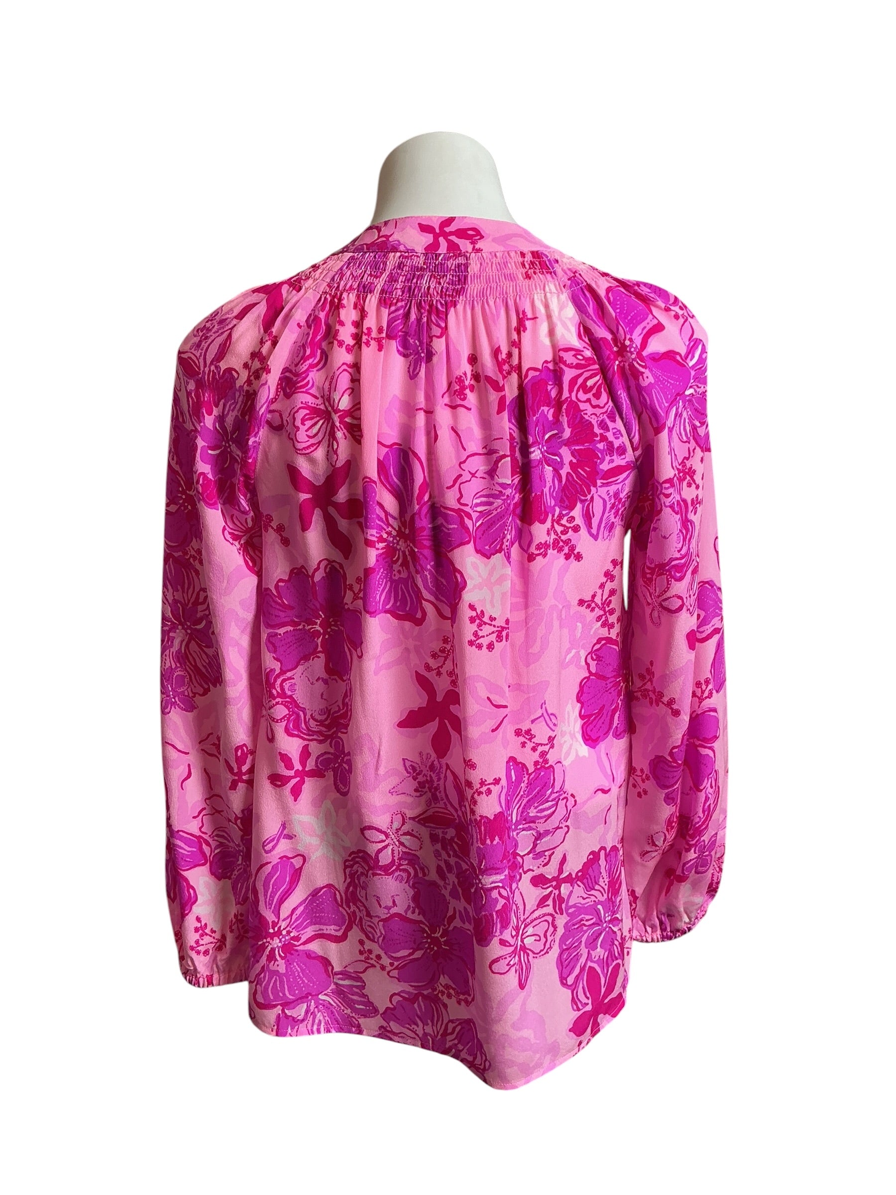 Lilly Pulitzer NWT Elsa Top Parigi Pink Supporting Squad - Size XS