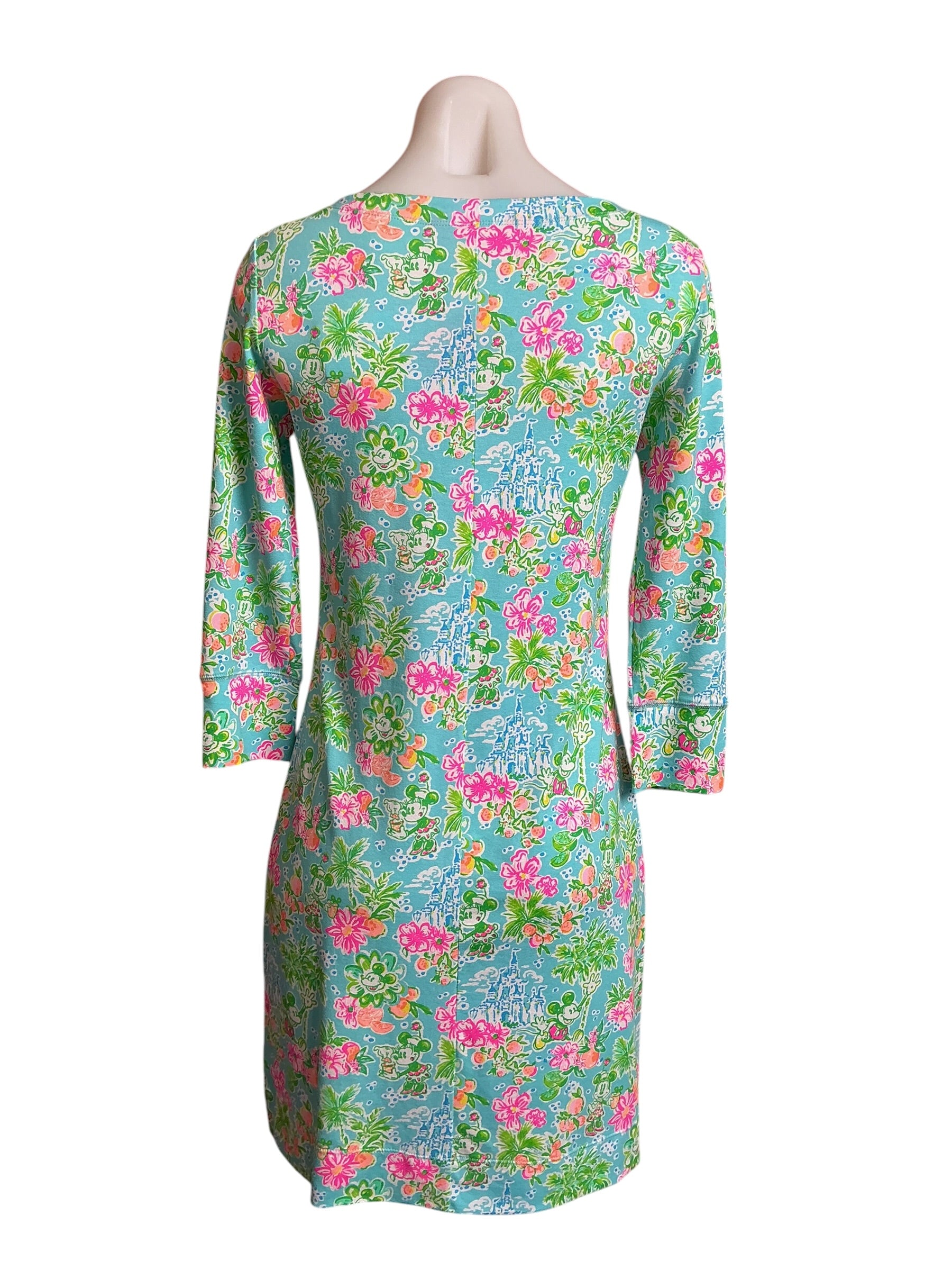 Lilly Pulitzer NWT Sophie Dress Blue Ibiza Lilly Loves Disney - Size XS
