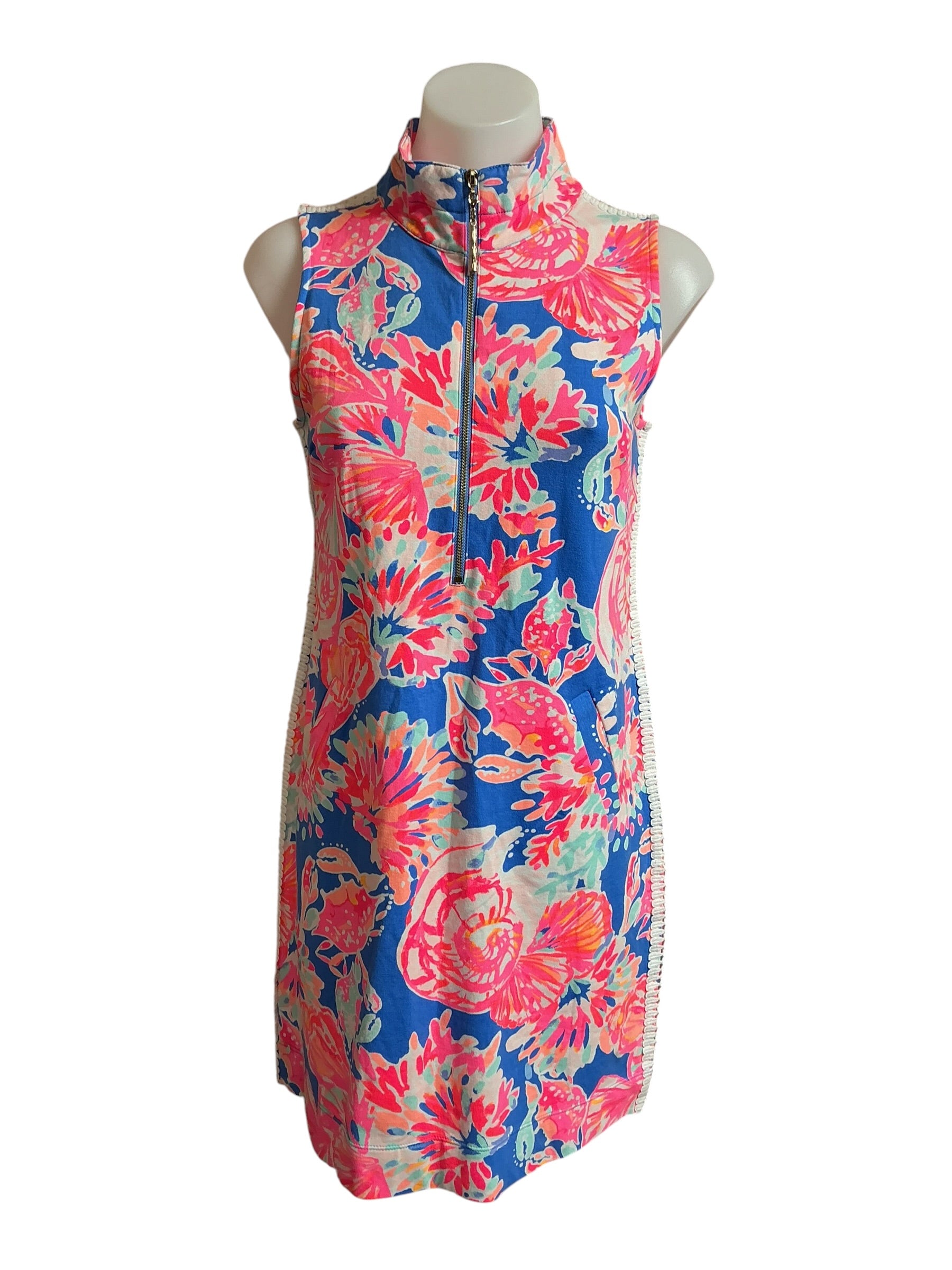 Lilly Pulitzer NWT Skipper Sleeveless Dress Bennet Blue Bay Dreamin - Size S