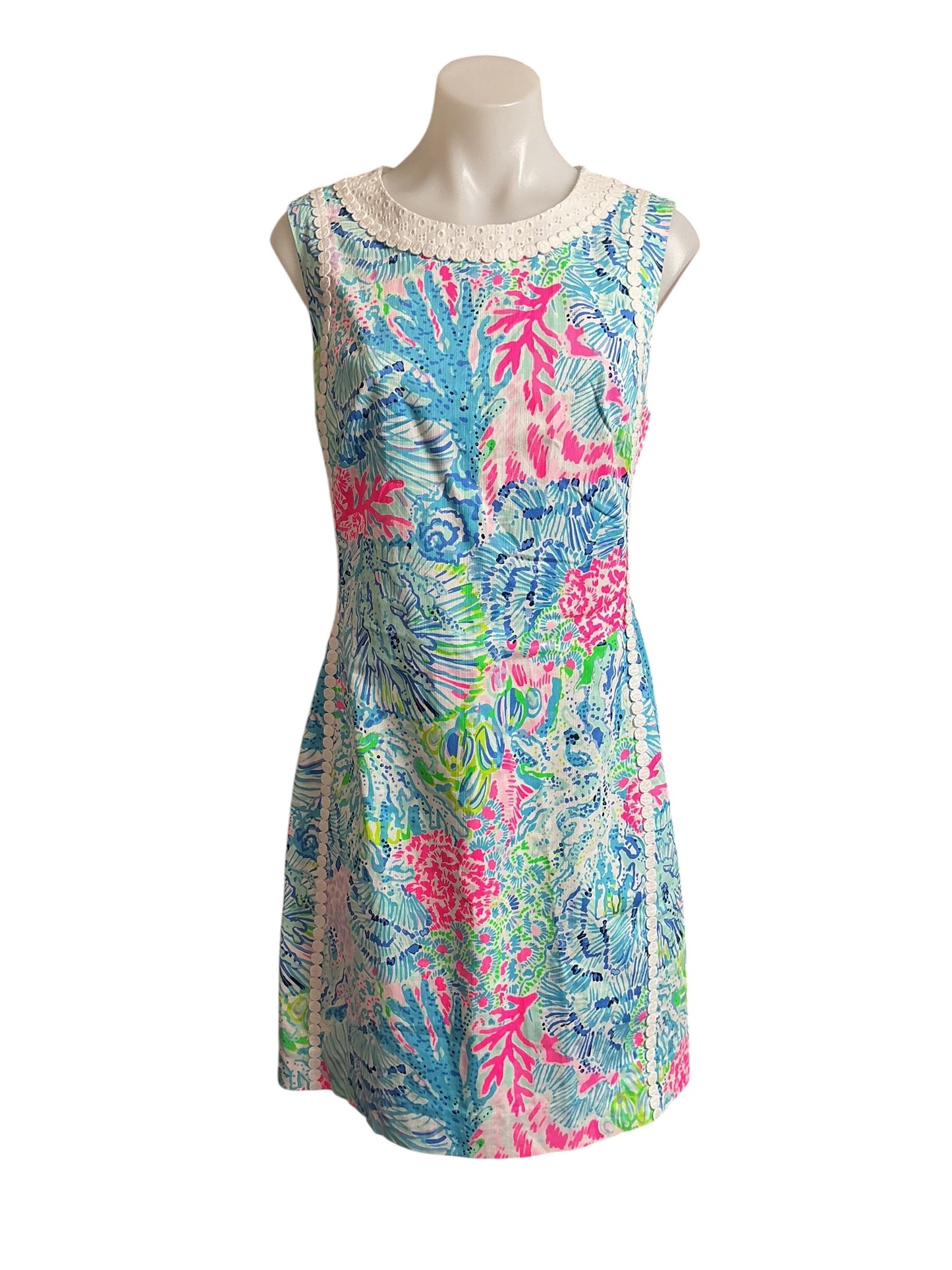Lilly Pulitzer NWT Mila Shift Dress Multi Sink or Swim - Size 6
