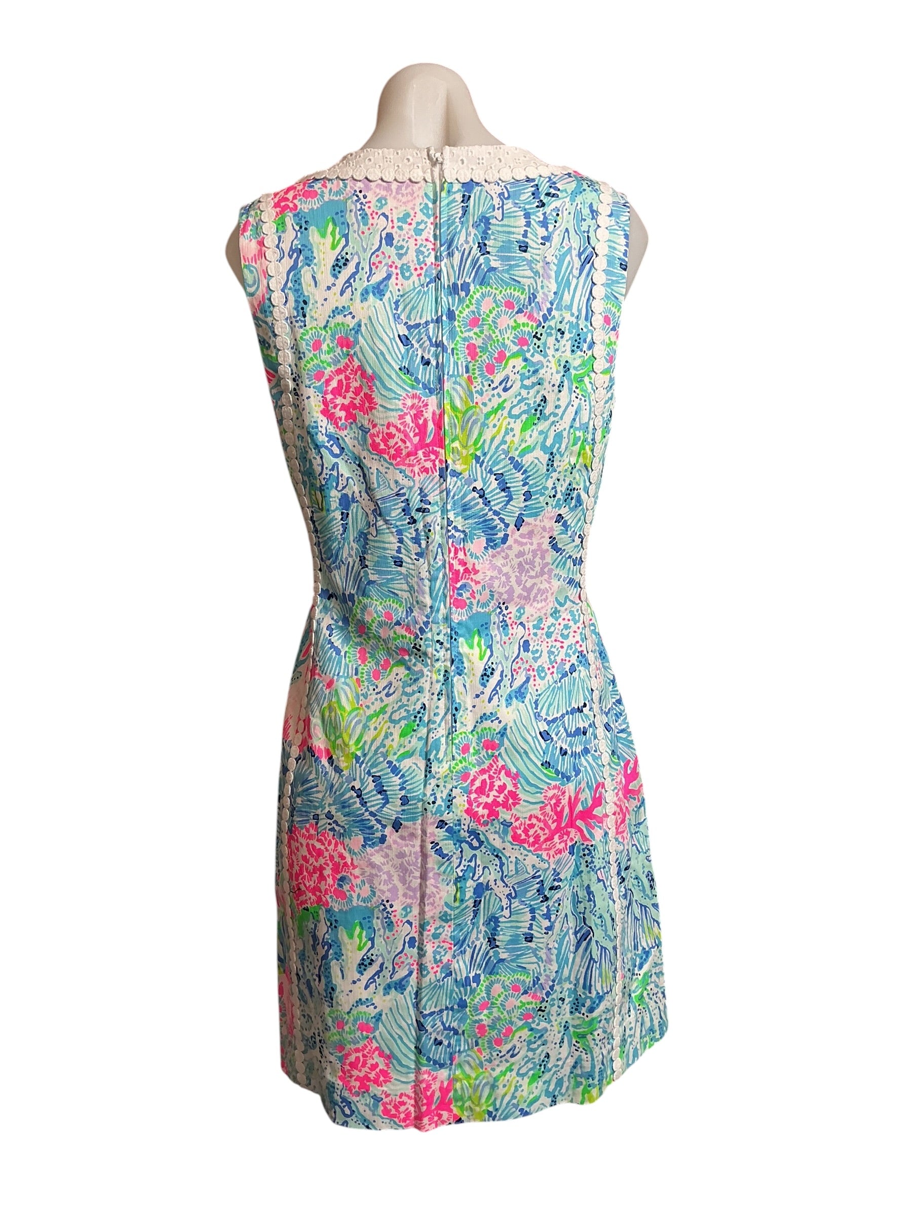 Lilly Pulitzer NWT Mila Shift Dress Multi Sink or Swim - Size 6