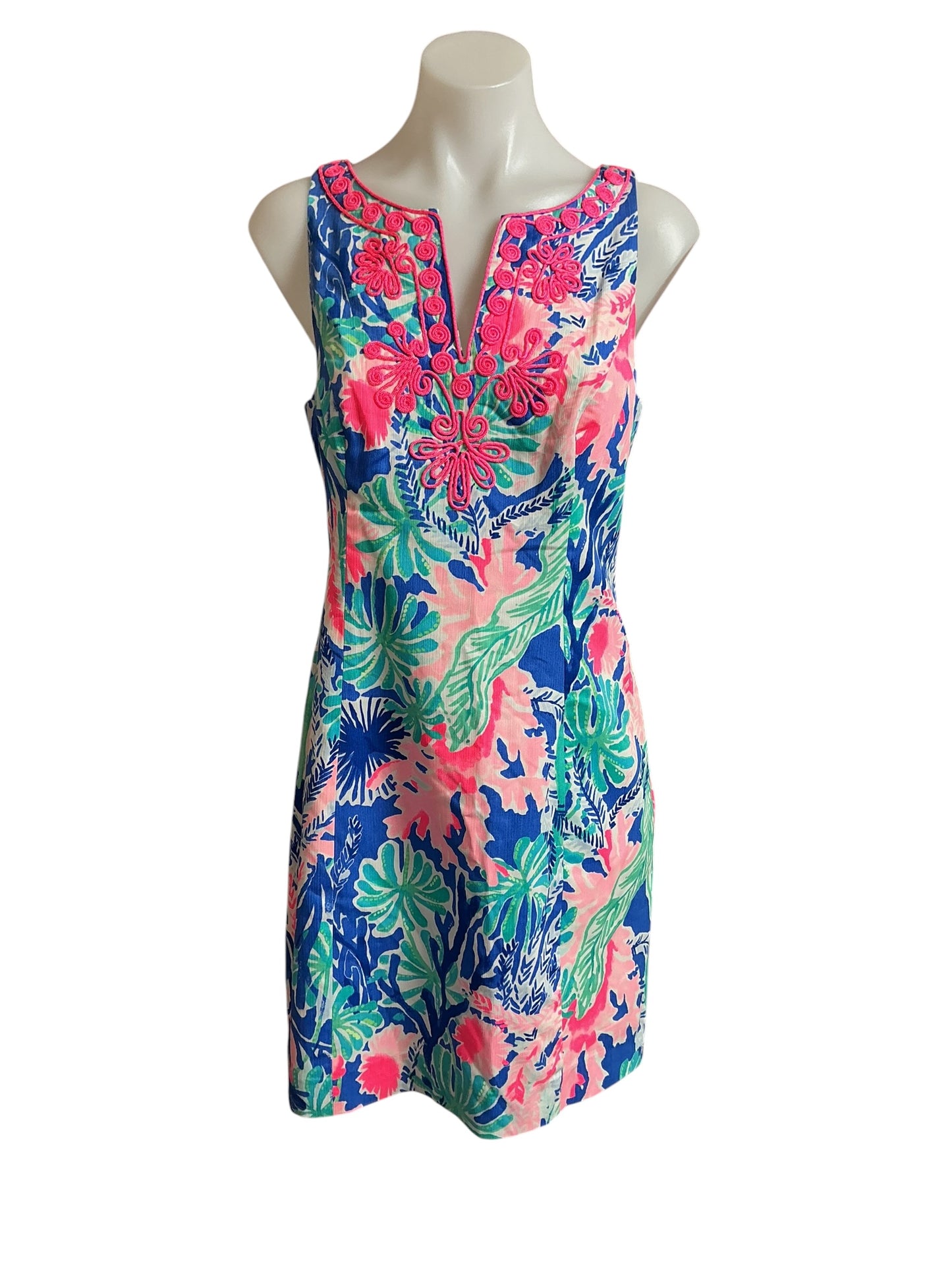 Lilly Pulitzer NWT Gabby Shift Dress Multi Jet Stream - Size 4