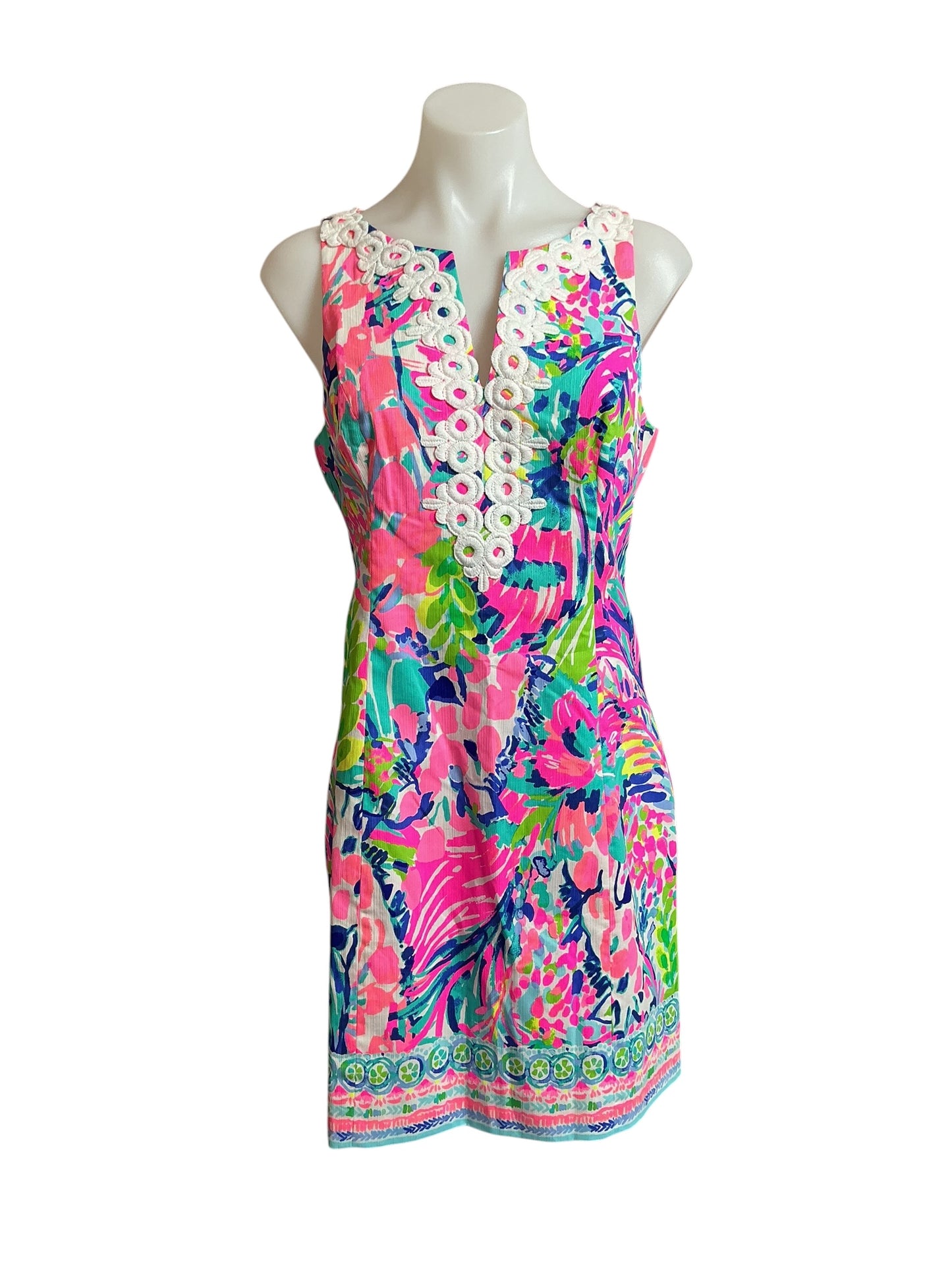 Lilly Pulitzer NWT Gabby Shift Dress Multi Gumbo Limbo Engineered - Size 4