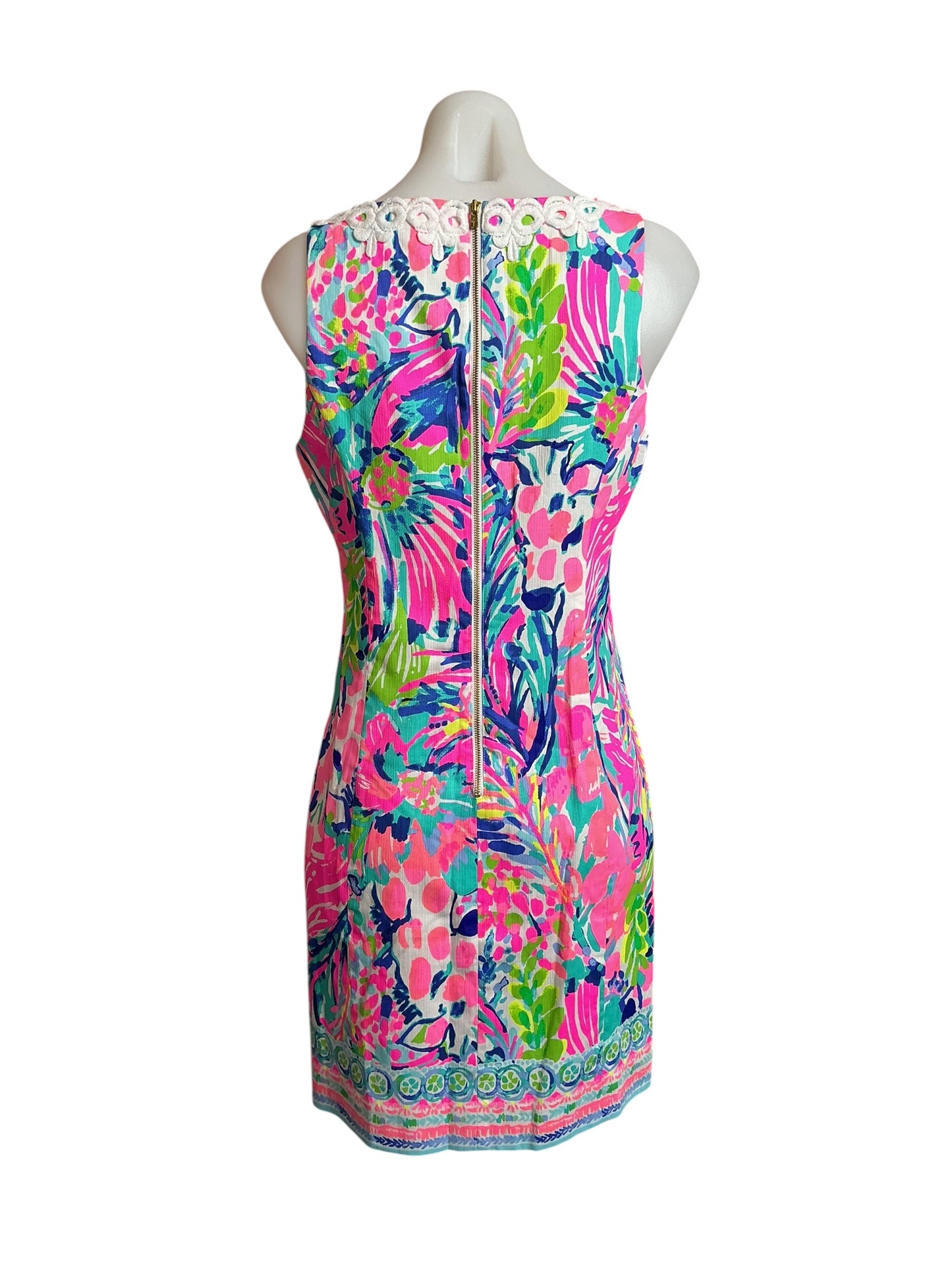 Lilly Pulitzer NWT Gabby Shift Dress Multi Gumbo Limbo Engineered - Size 4