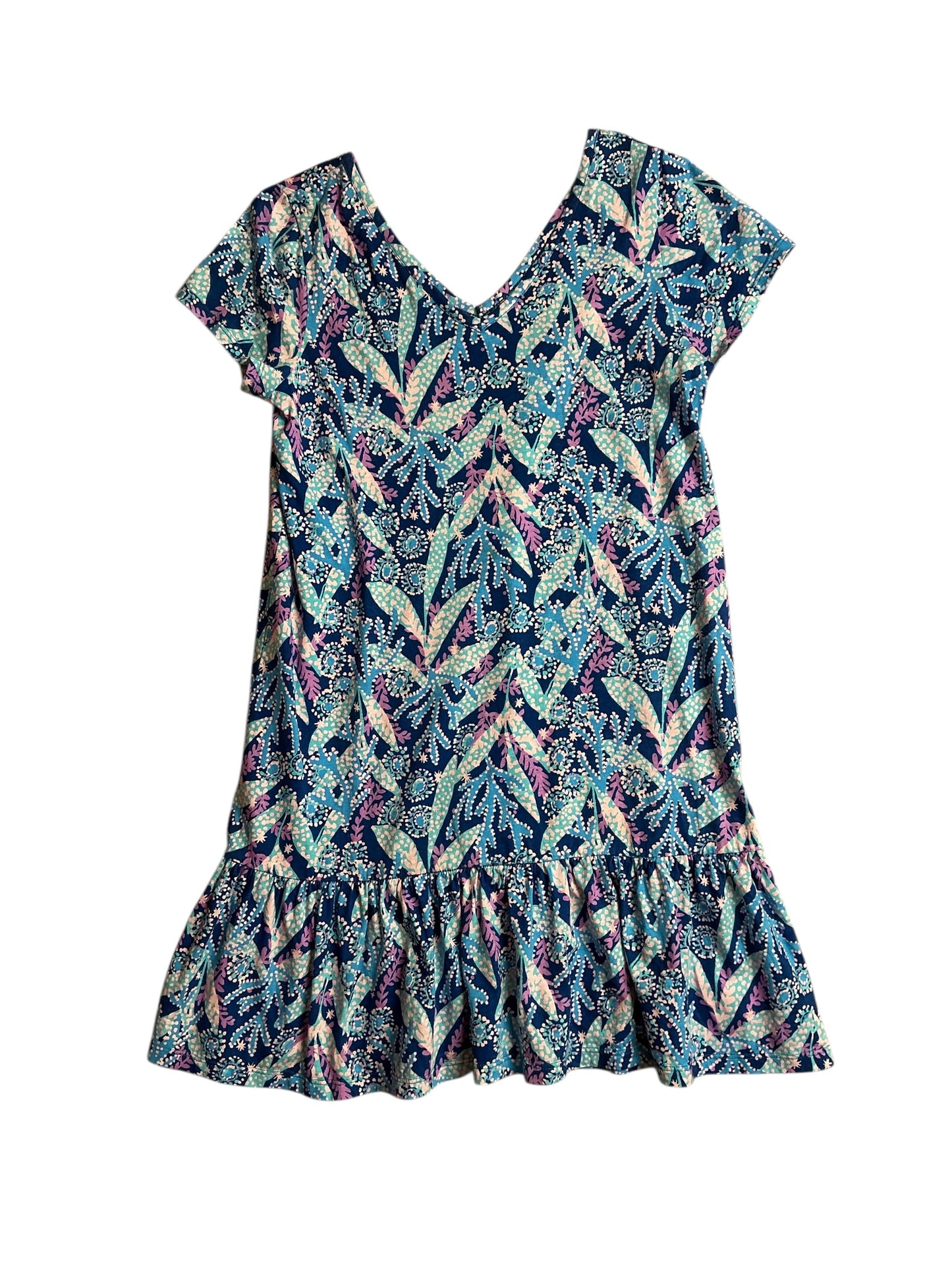 Lilly Pulitzer Girls Mini Camilla Dress Barton Blue Star Gazing - Size XL (12-14)