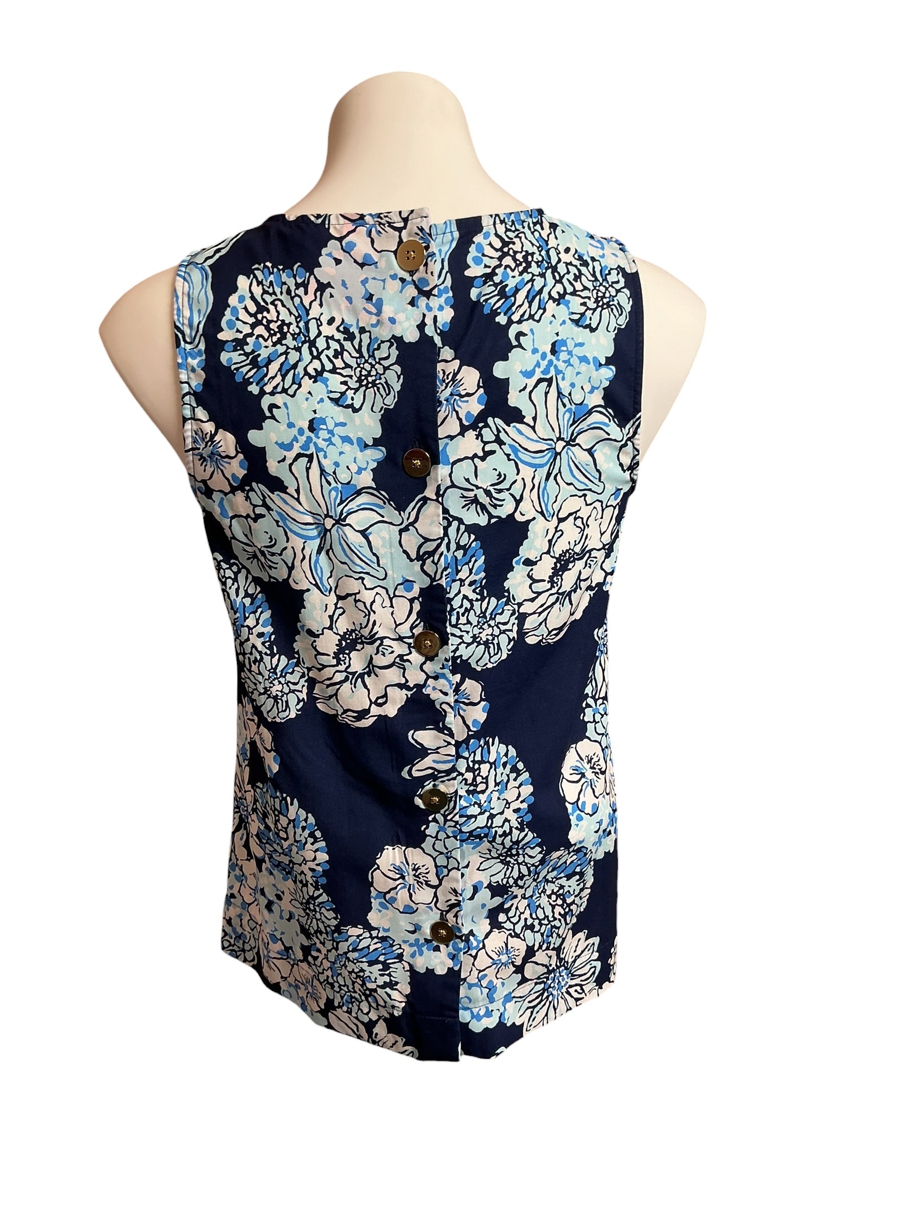 Lilly Pulitzer Iona Sleeveless Top Bouquet All Day - Size XS