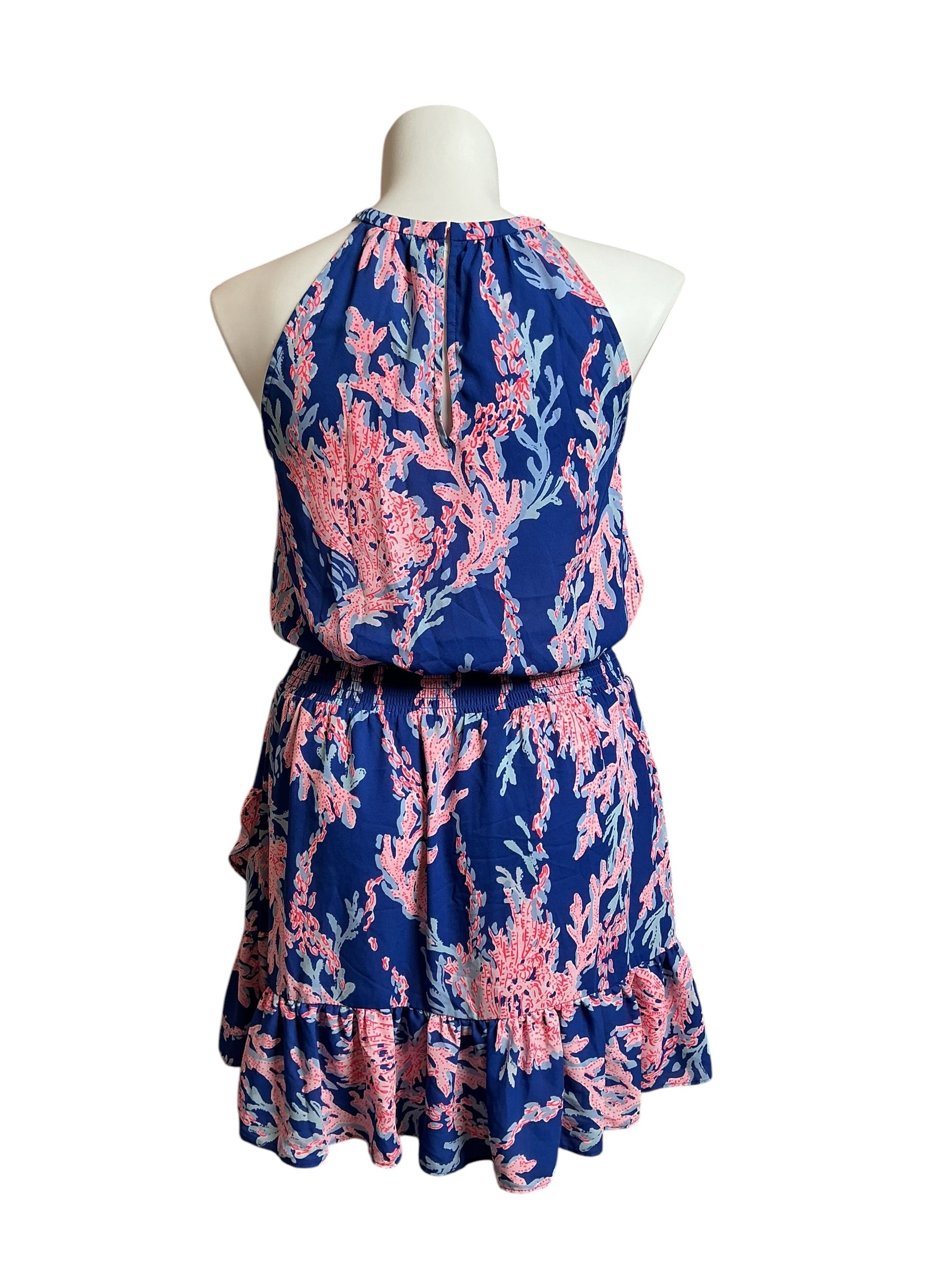 Lilly Pulitzer Pamelyn Borealis Blue Swim On Over Dress - Size 14
