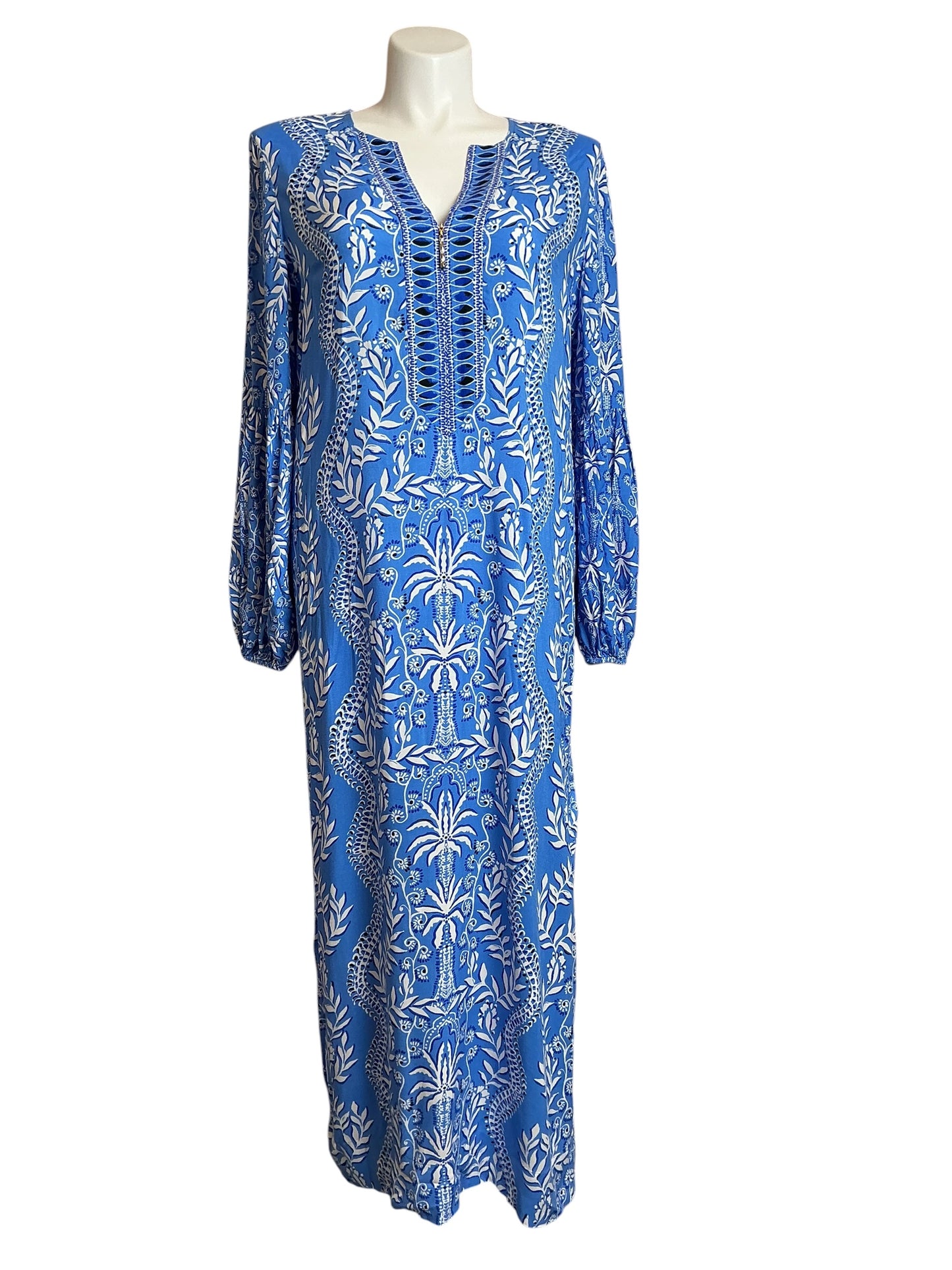 Lilly Pulitzer NWT Laurelie Long Sleeve Abaco Blue Have It Both Rays Engineered - Size 16
