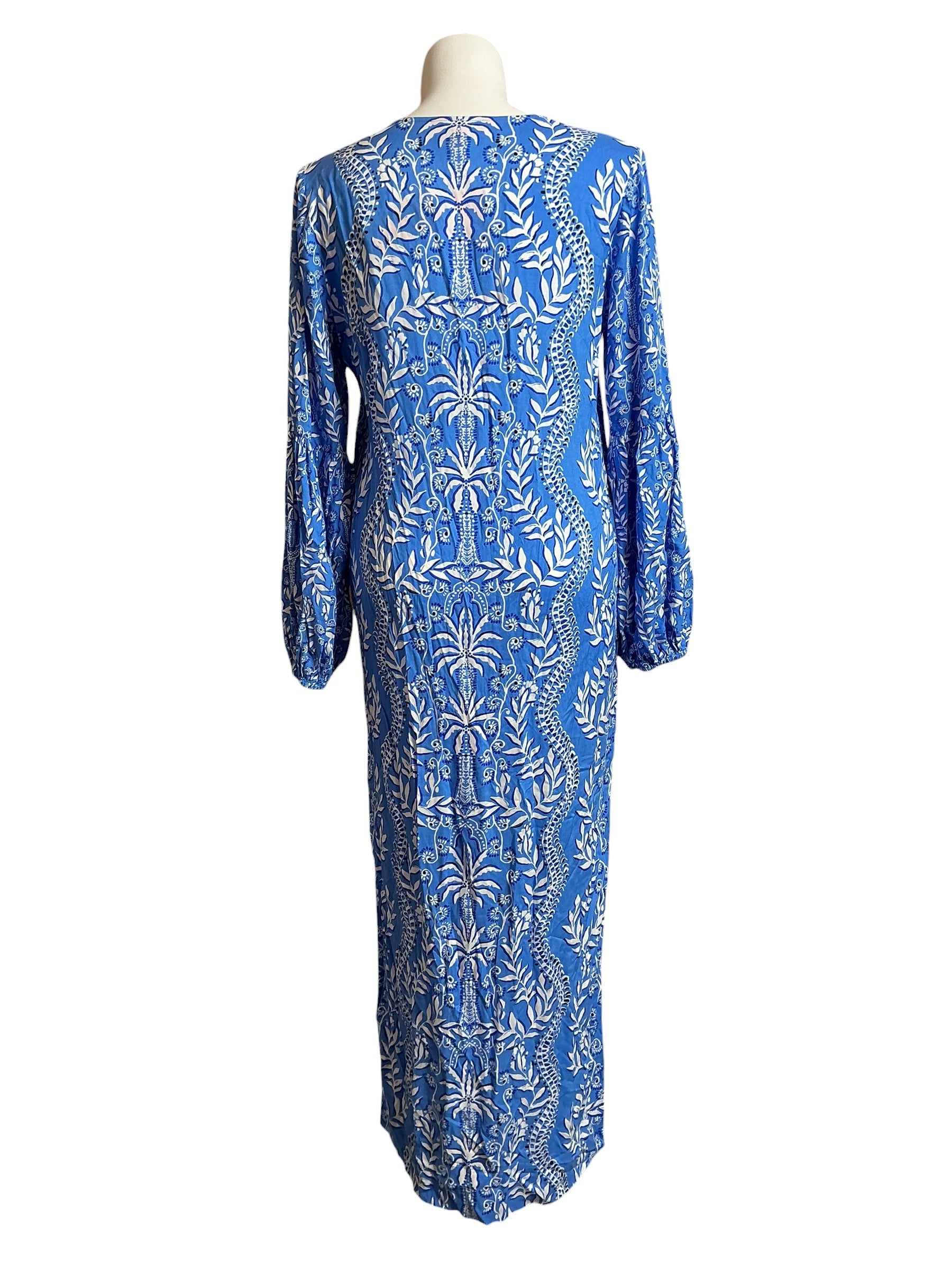 Lilly Pulitzer NWT Laurelie Long Sleeve Abaco Blue Have It Both Rays Engineered - Size 16