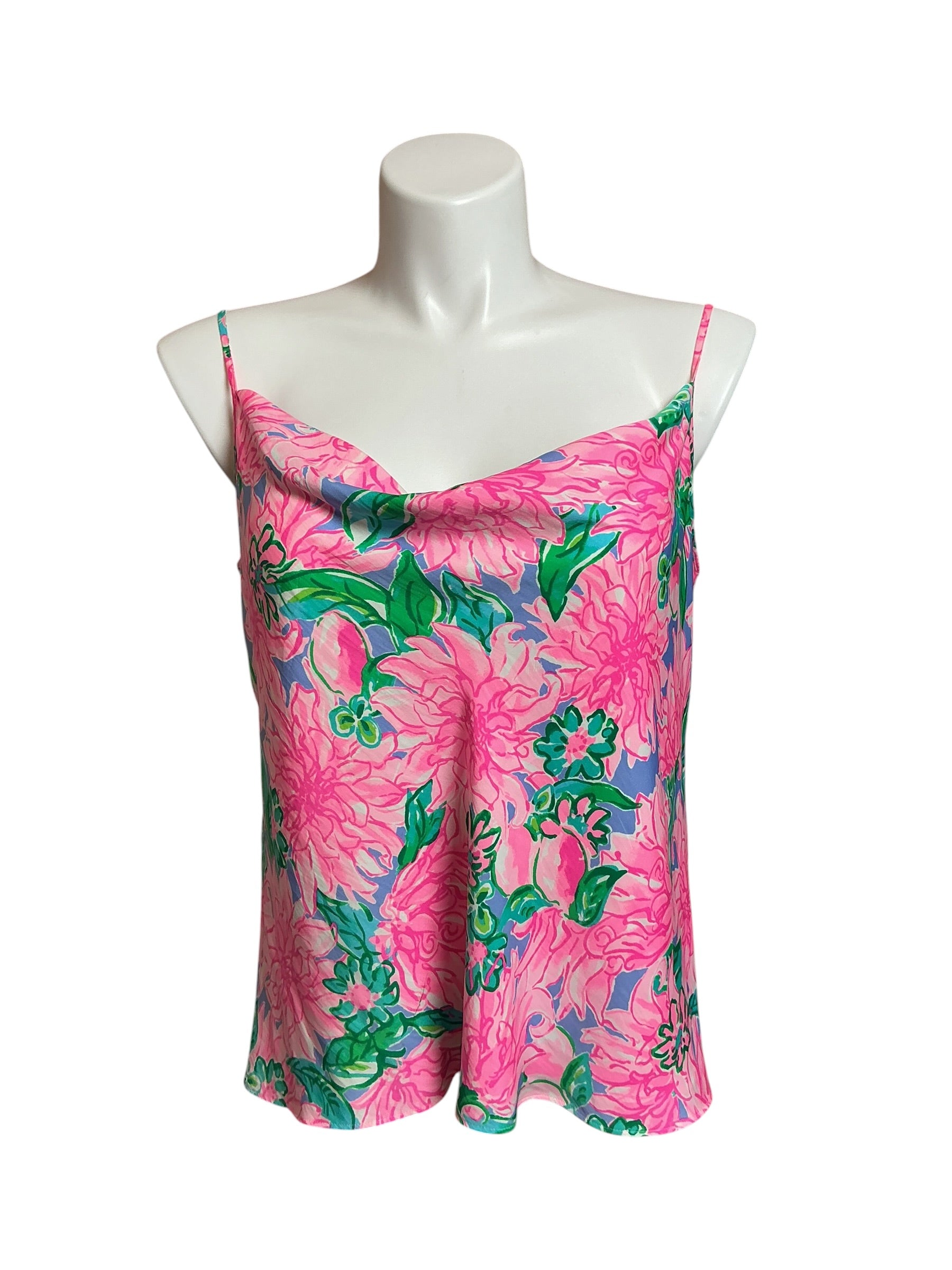 Lilly Pulitzer Bobbie Top Try Your Zest Pink Blossom - Size XL