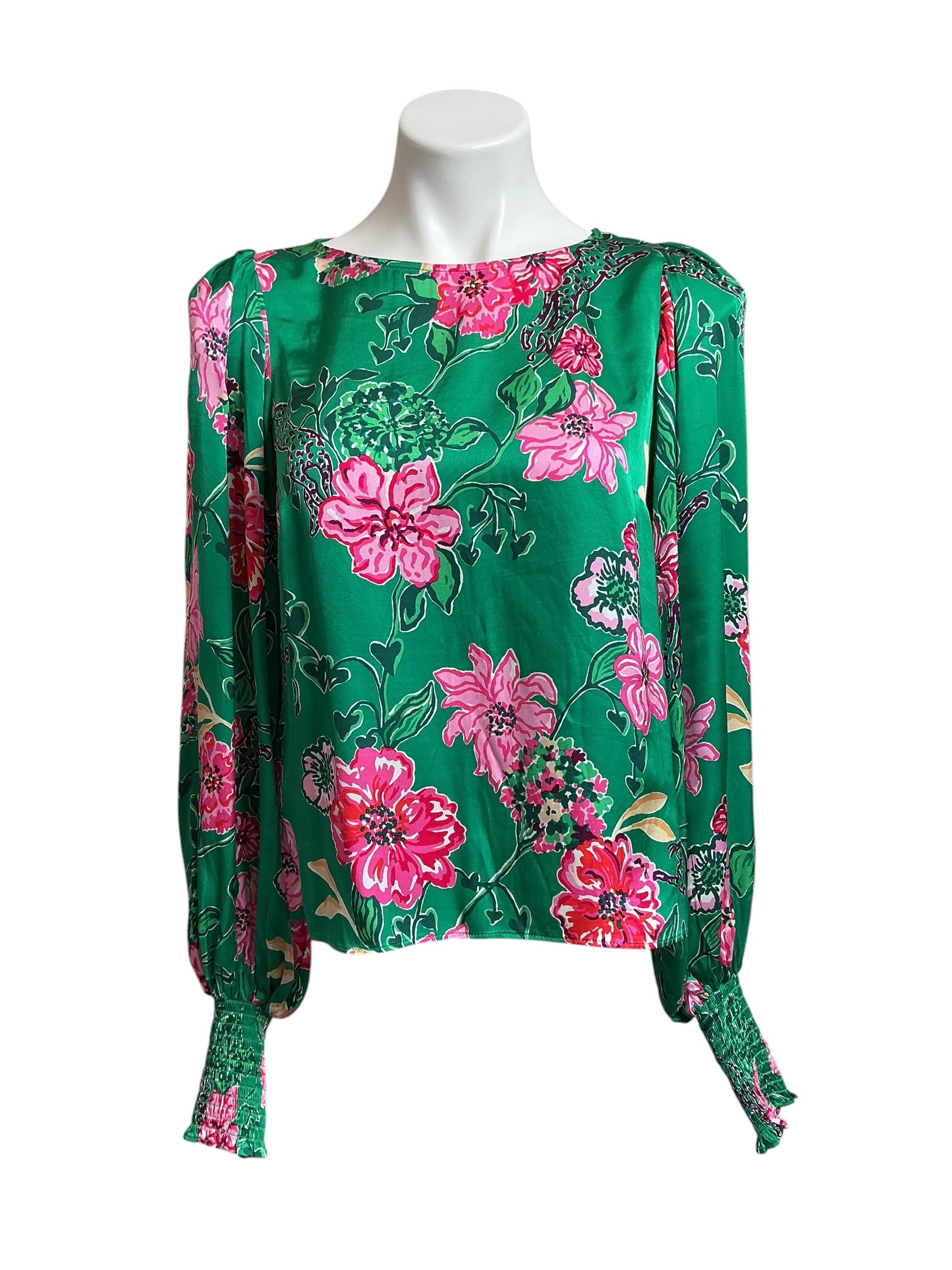 Lilly Pulitzer Alfreda Long Sleeve Top Multi Safari Sanctuary - Size 4