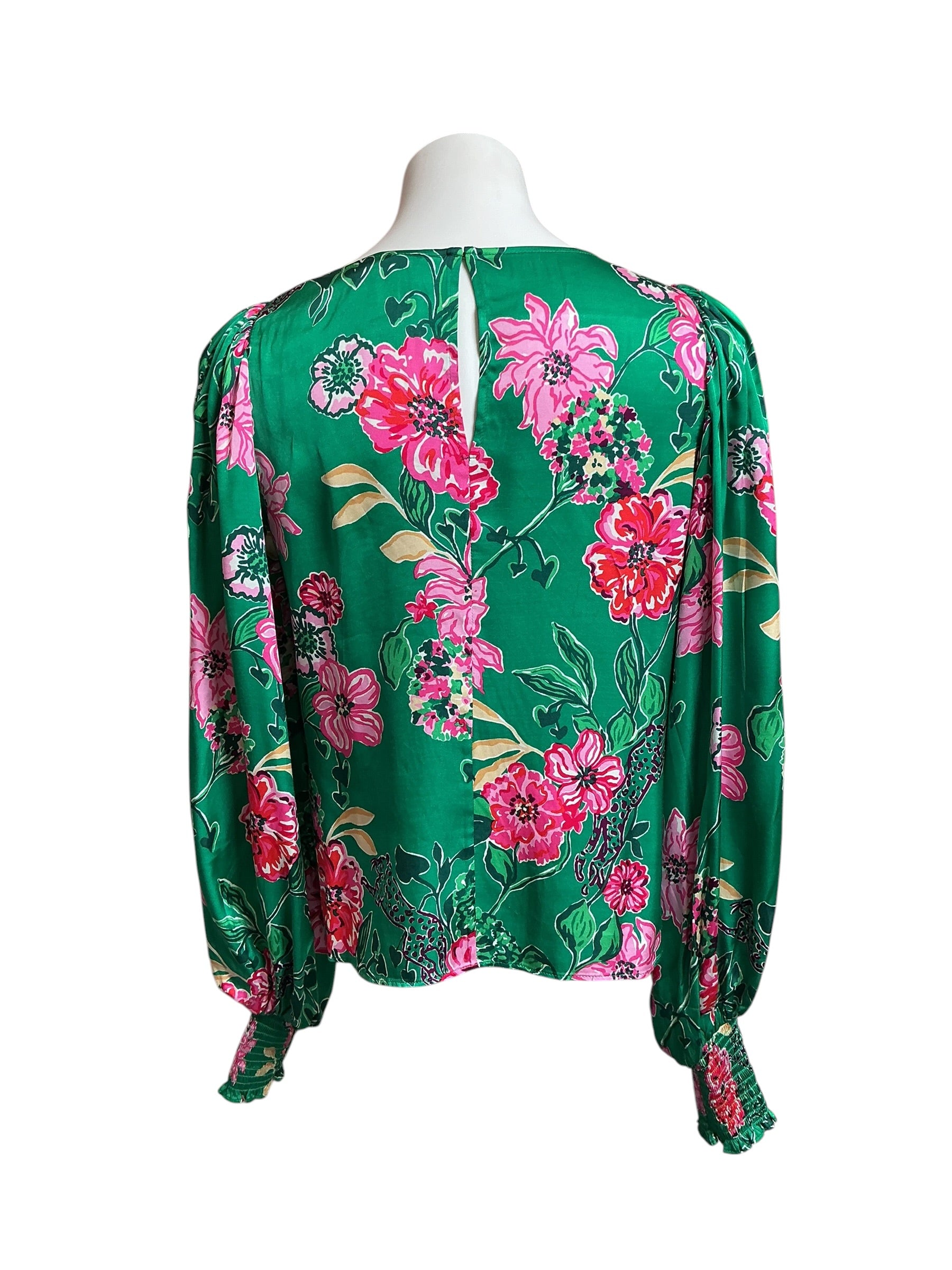 Lilly Pulitzer Alfreda Long Sleeve Top Multi Safari Sanctuary - Size 4