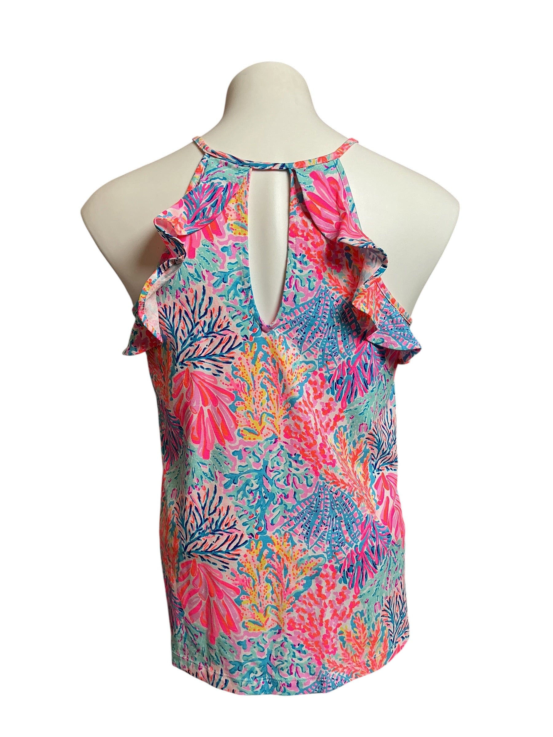 Lilly Pulitzer Billie Top Multi Splashdance - Size XS