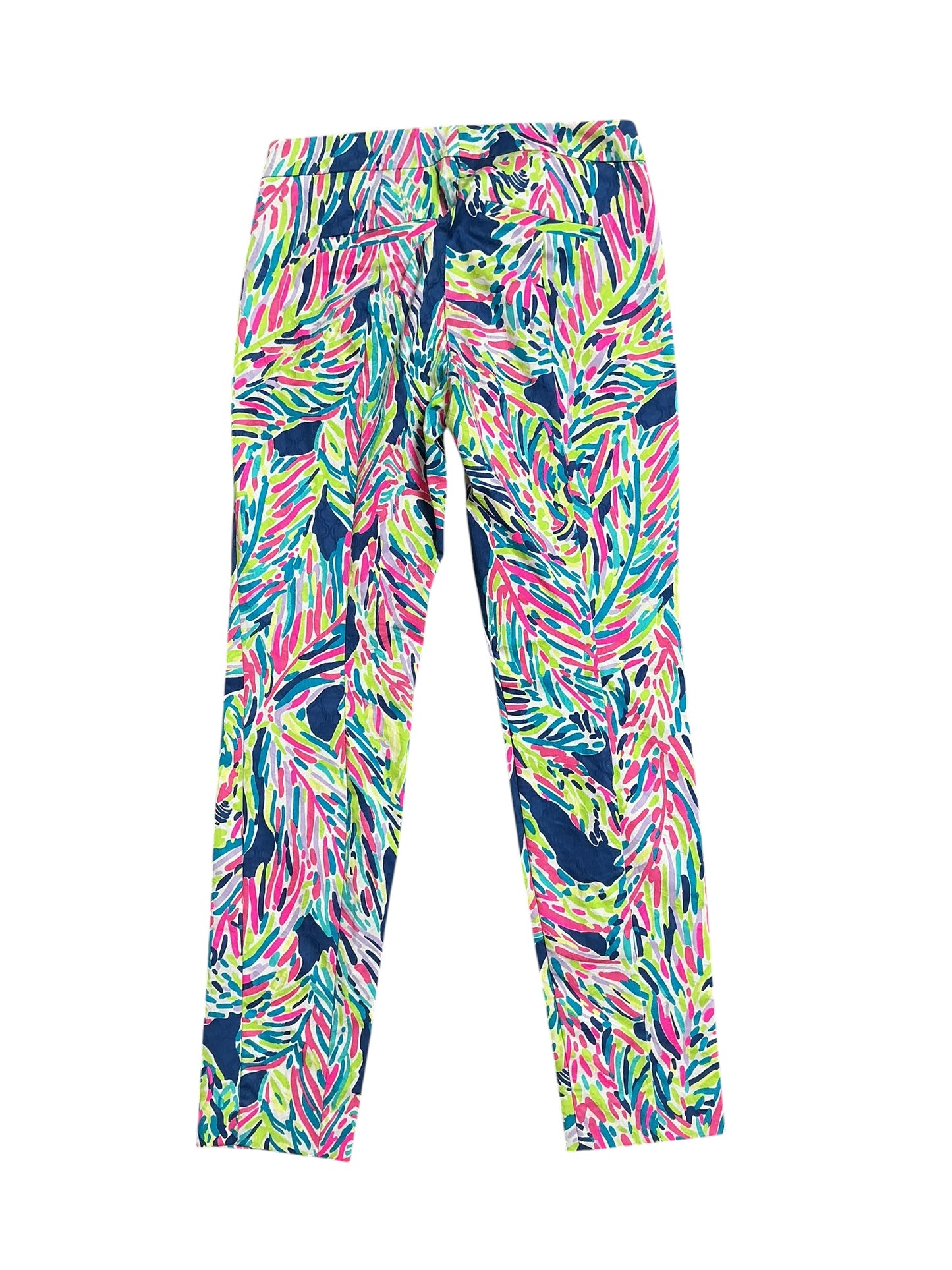 Lilly Pulitzer NWT Printed Kelly Pant Indigo Palm Reader - Size 2