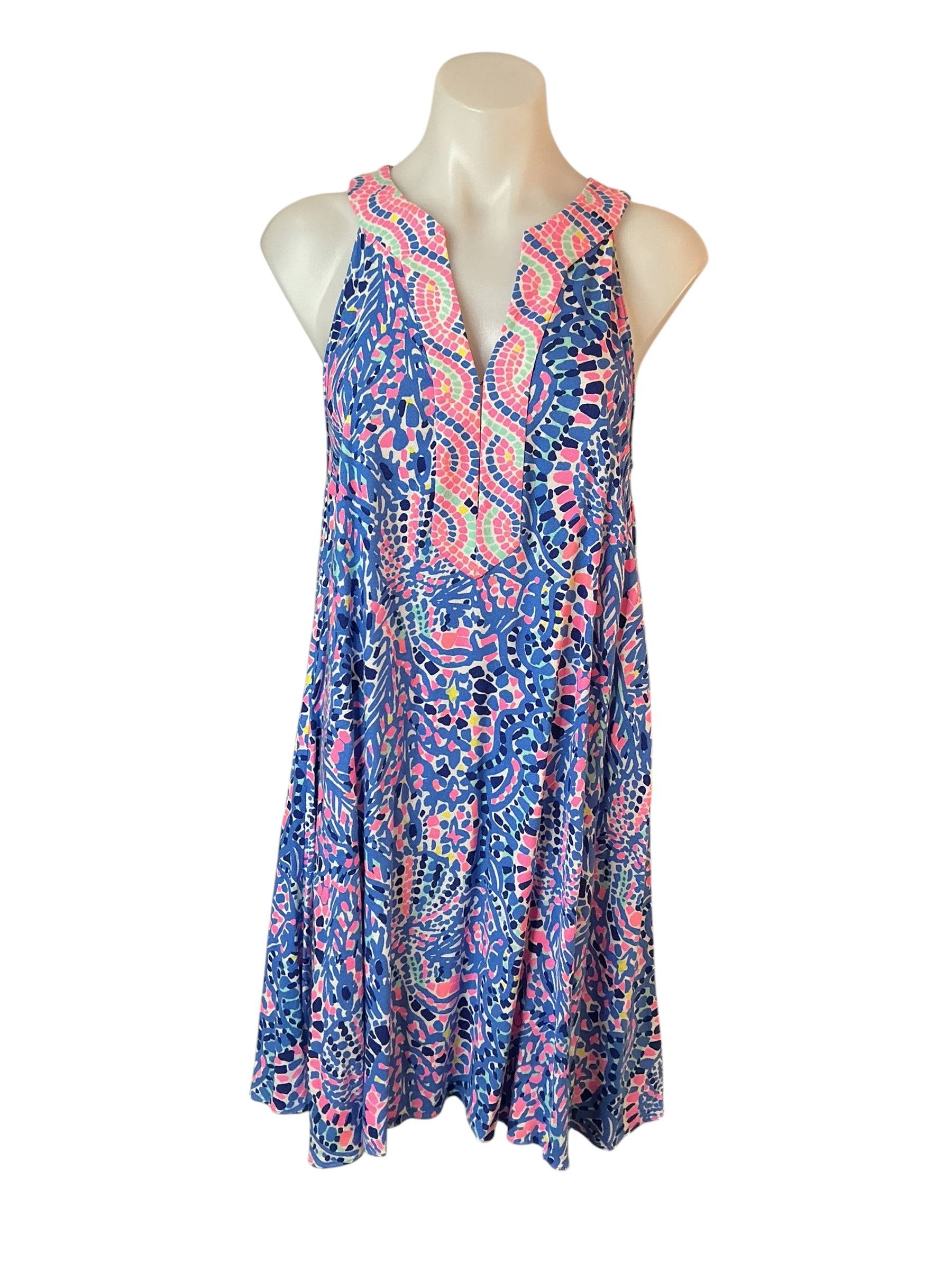 Lilly Pulitzer NWT Achelle Dress Multi Tic Tac Title Engineered - Size S