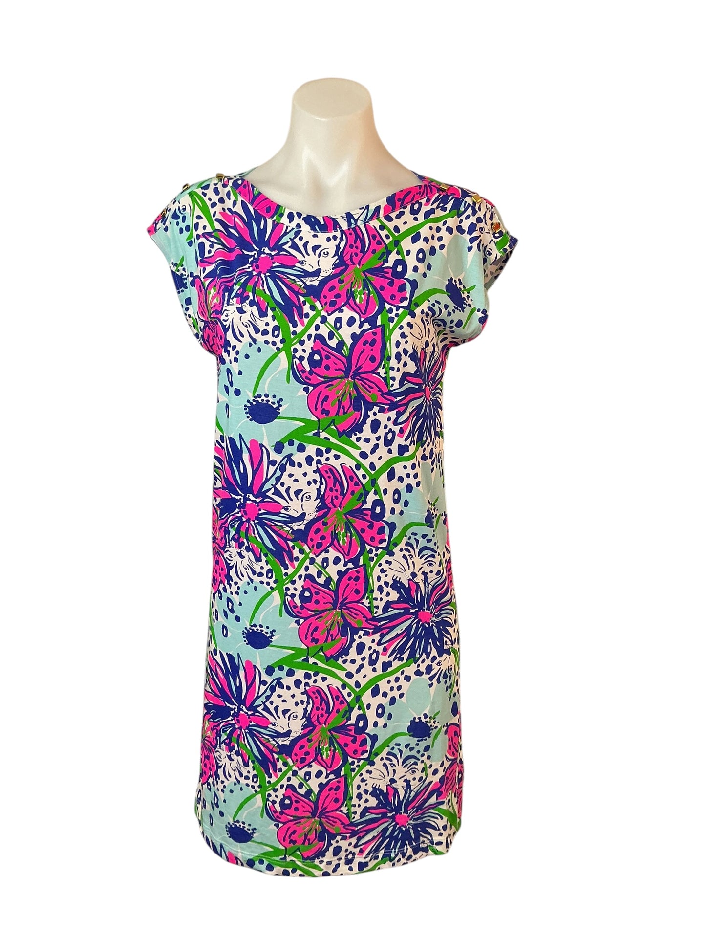 Lilly Pulitzer NWT Robyn Dress Resort White In The Garden - Size XS