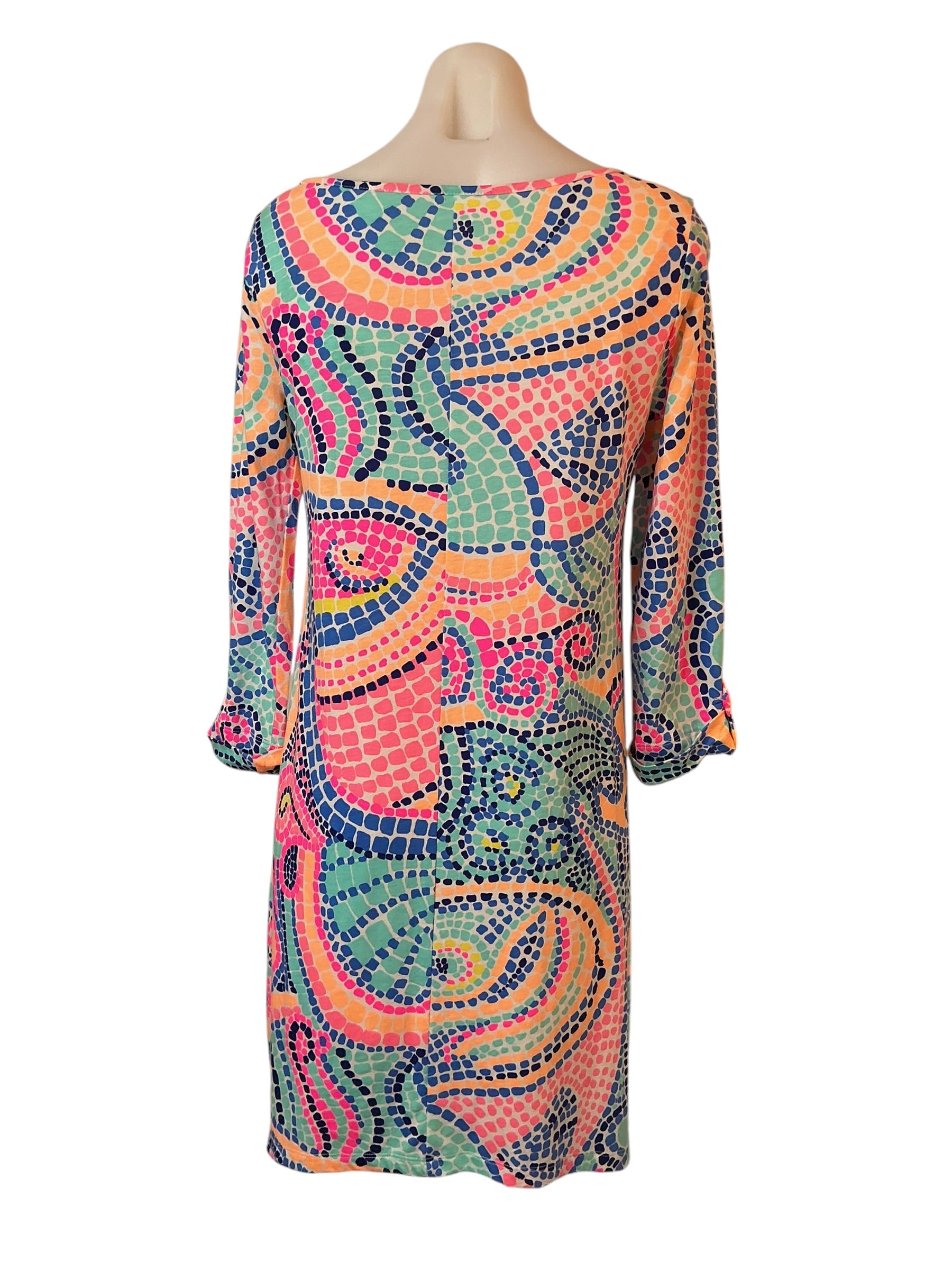 Lilly Pulitzer NWT Edna Swing Dress Tile Wave Reduced - Size S