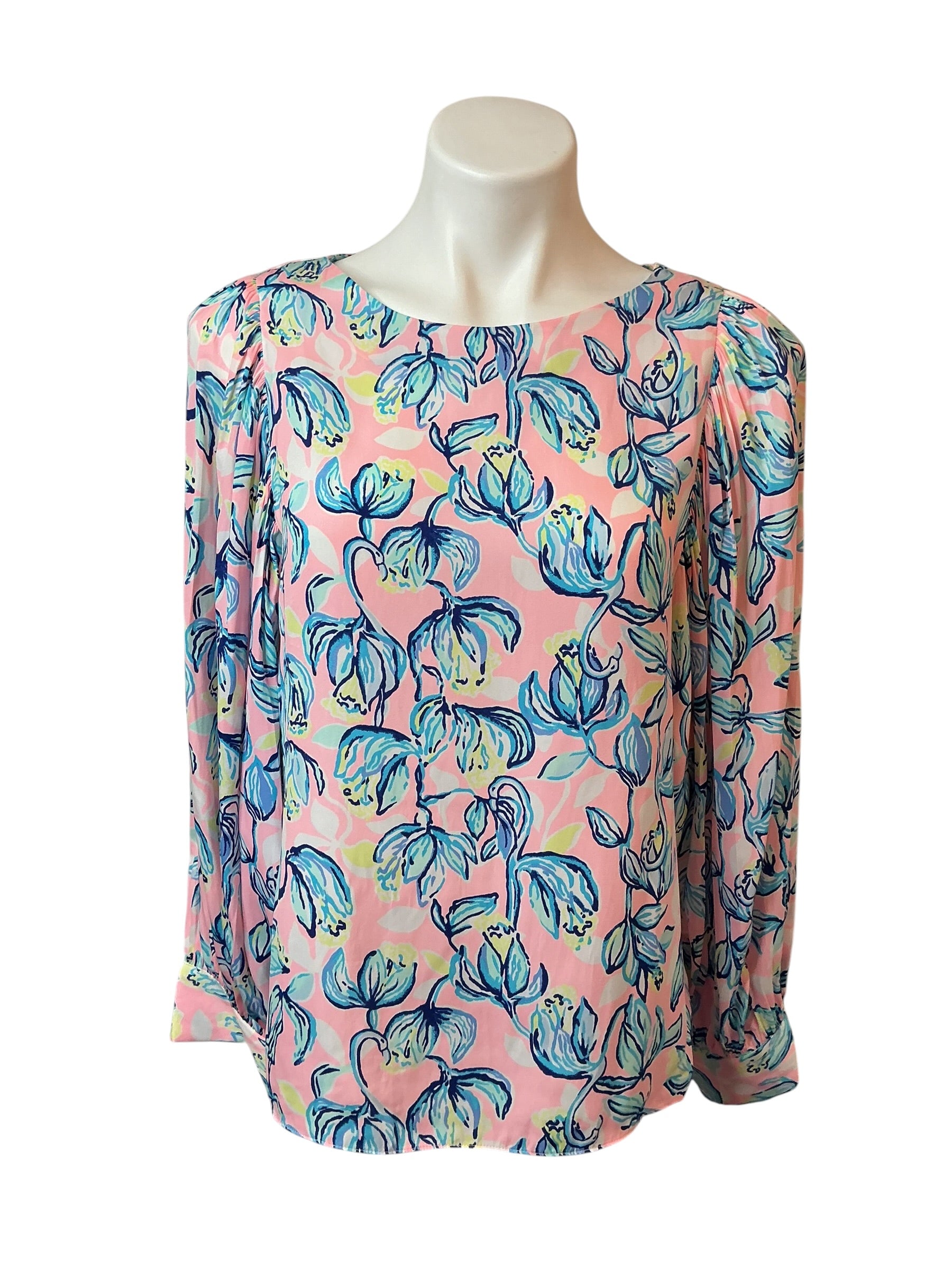 Lilly Pulitzer NWT Maisel Top Sweet Pea Pink Chasing The Sun Small - Size S