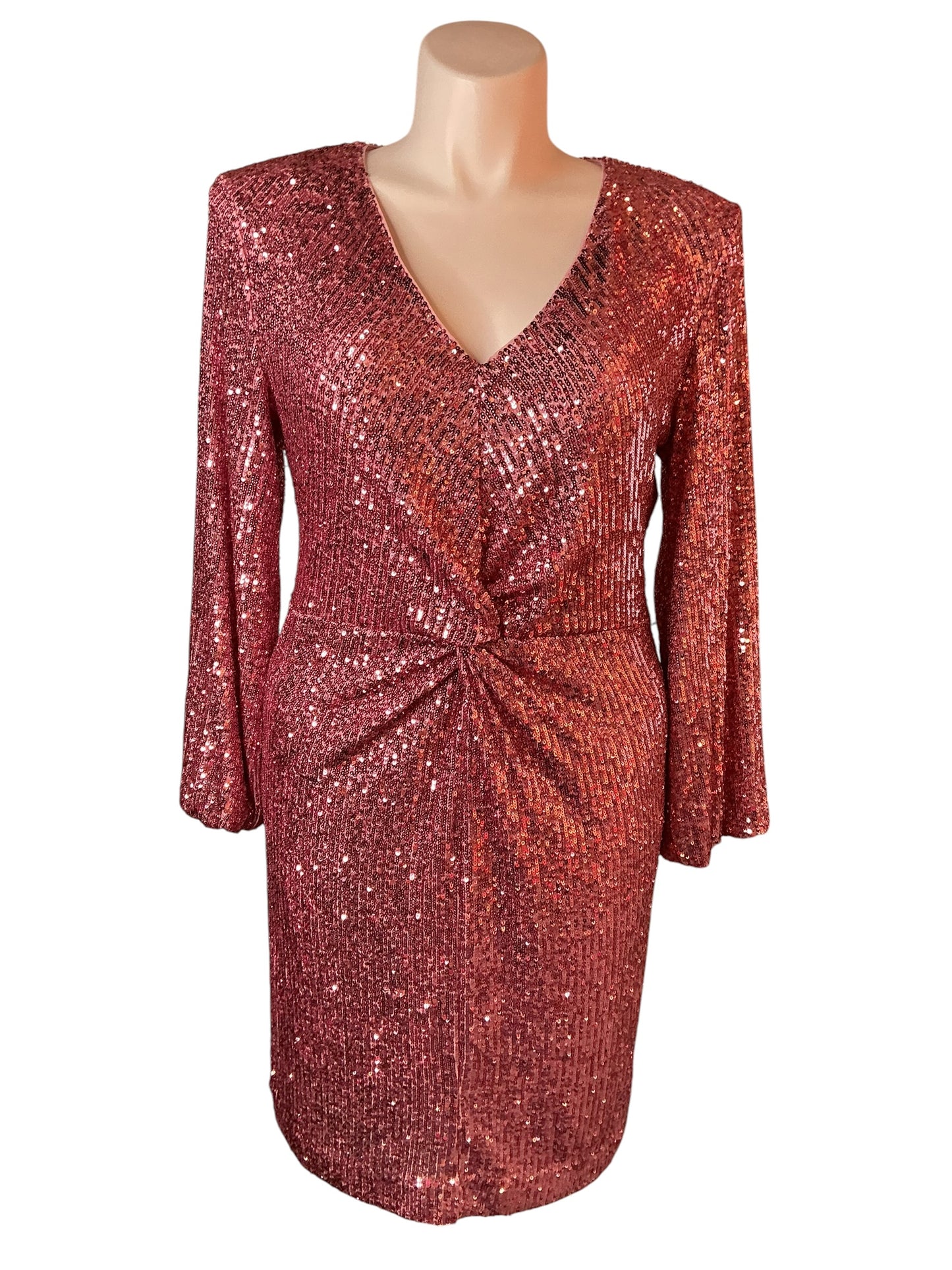 Lilly Pulitzer NWT Estrella Shell Pink Dress Conch Shell Pink Treasure Box Sequin - Size 14