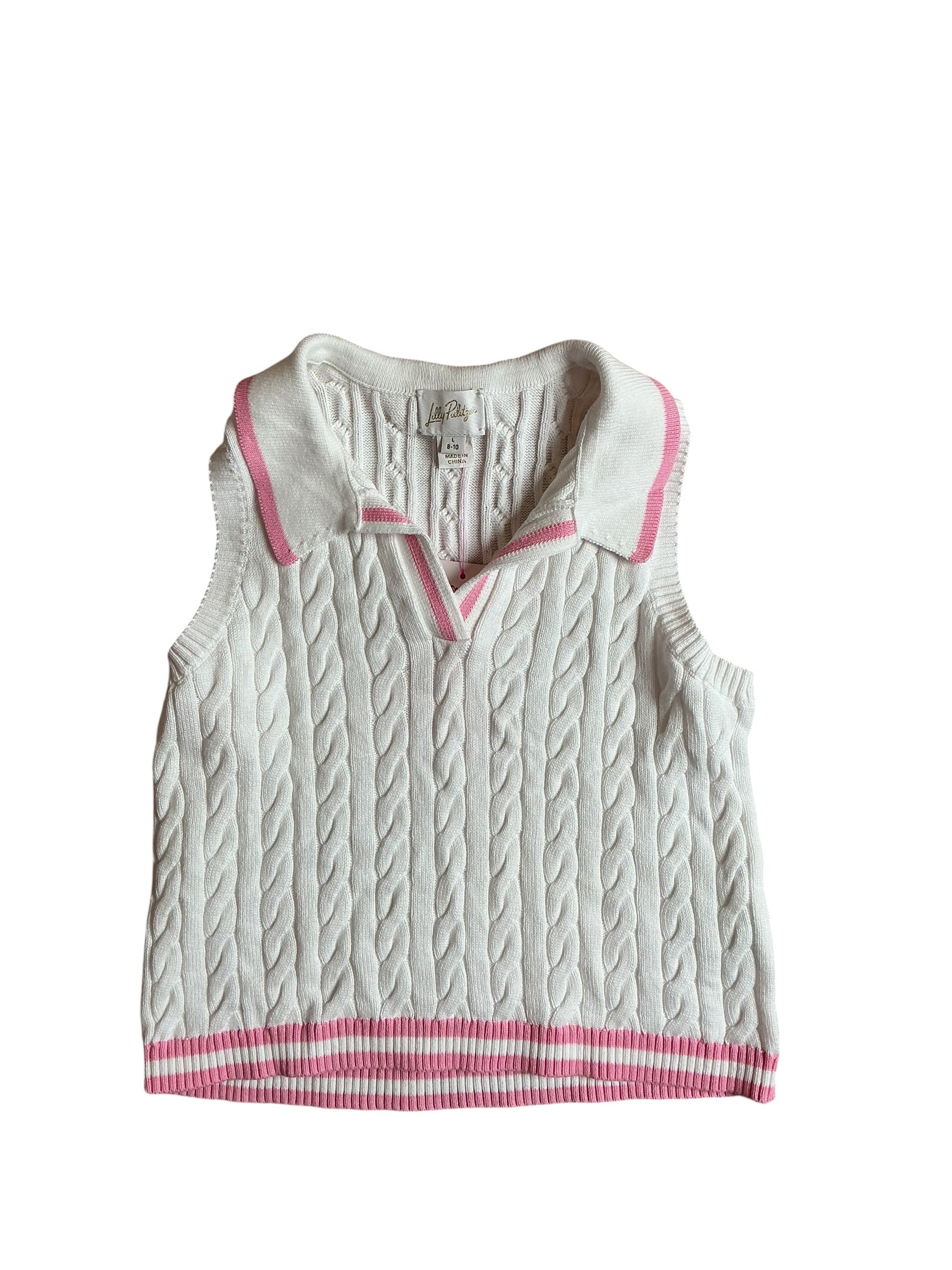 Lilly Pulitzer  Girls Mini Suzette Sweater Tank - Size L (8-10)