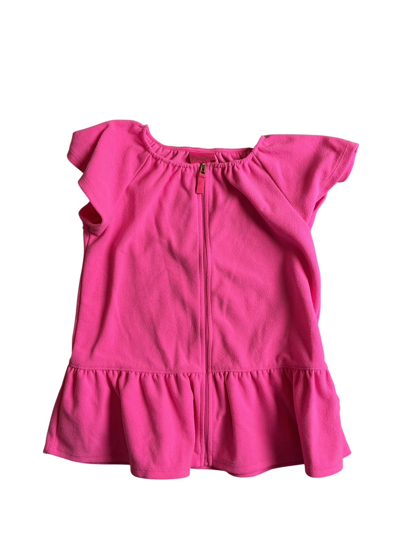Lilly Pulitzer Girls Cover Up Swim Beach Zip - Size S (4-5)