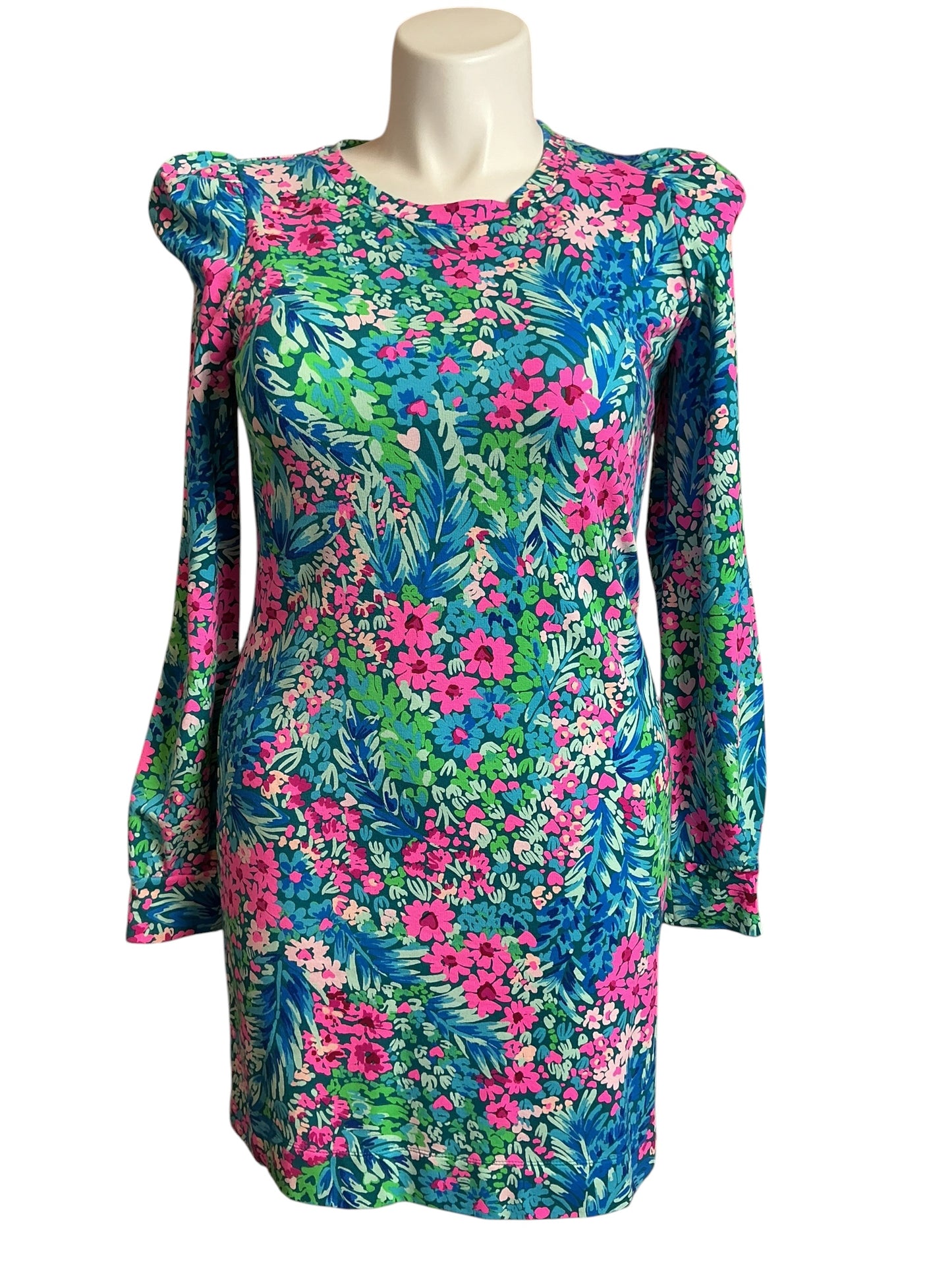Lilly Pulitzer Jansen Dress Multi Tiny Garden - Size M