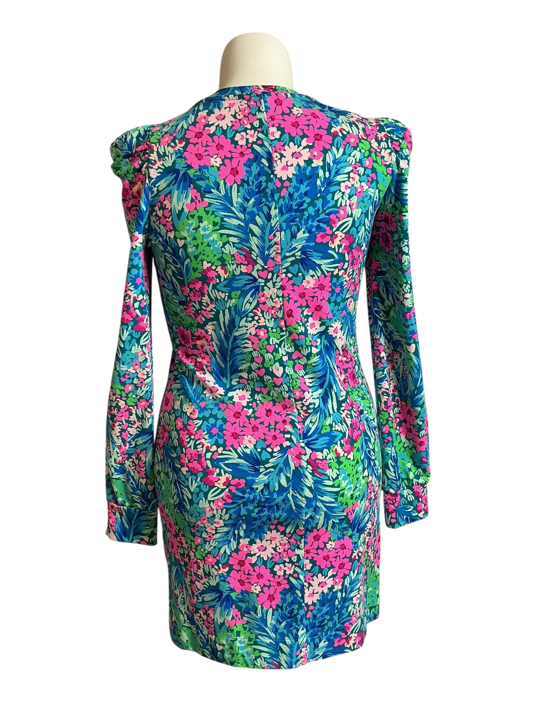 Lilly Pulitzer Jansen Dress Multi Tiny Garden - Size M