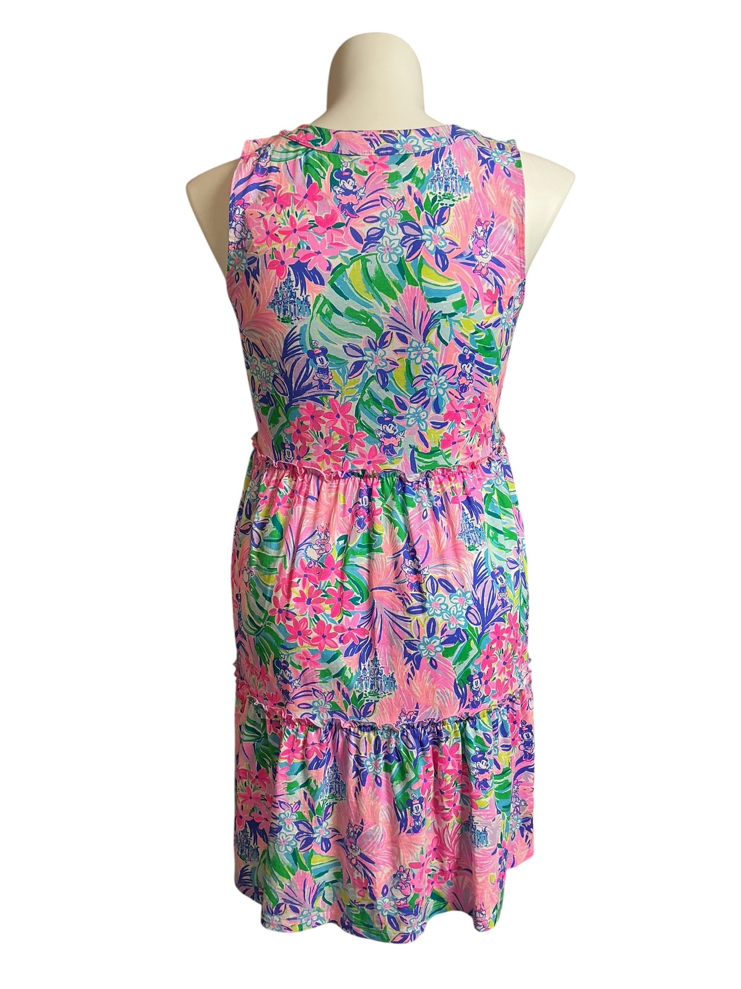 Lilly Pulitzer V-Neck Dress Multi Disney Dreamin - Size M