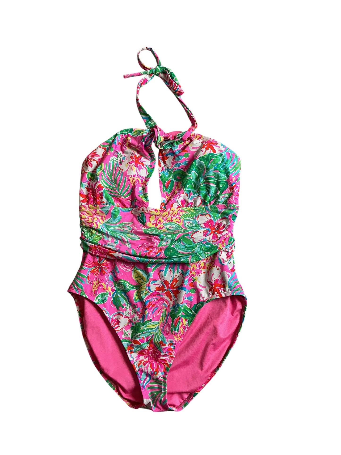 Lilly Pulitzer Ledger One-Piece Swimsuit Journey To Jungle - Size 16
