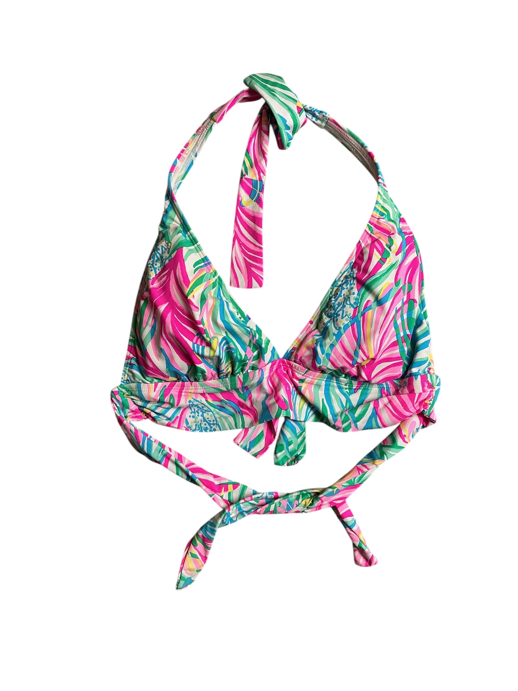 Lilly Pulitzer Swimsuit Elsie Bikini Top - Multi Sea Turtle Soirée - Size 10