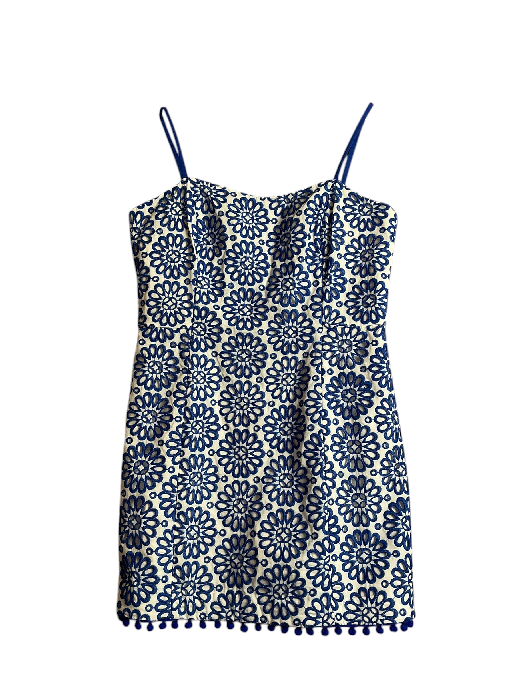 Lilly Pulitzer Shelli Eyelet Romper Blue Grotto - Size 12