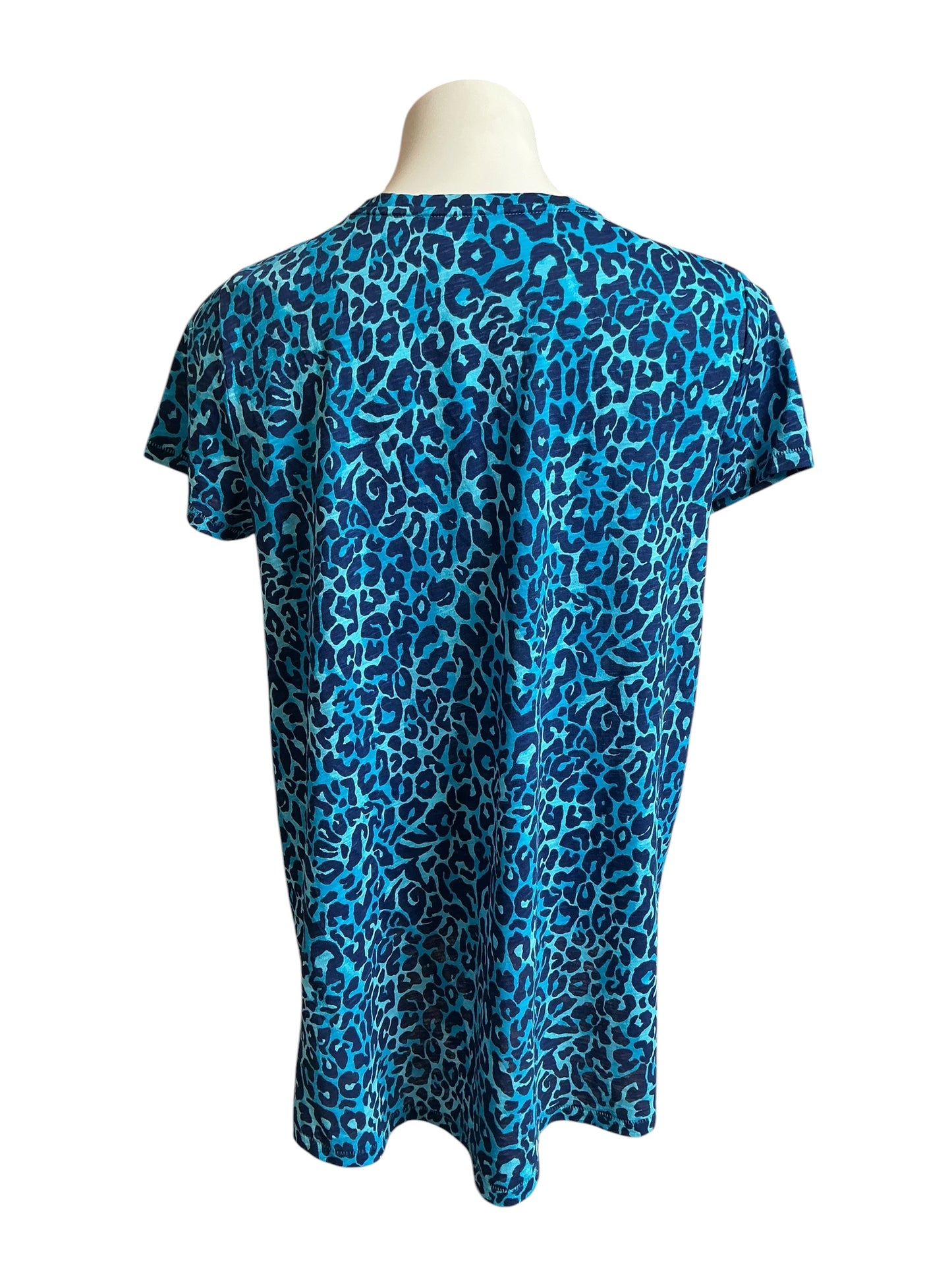 Lilly Pulitzer V-Neck Top Oyster Bay Navy My Favorite Spot - Size L