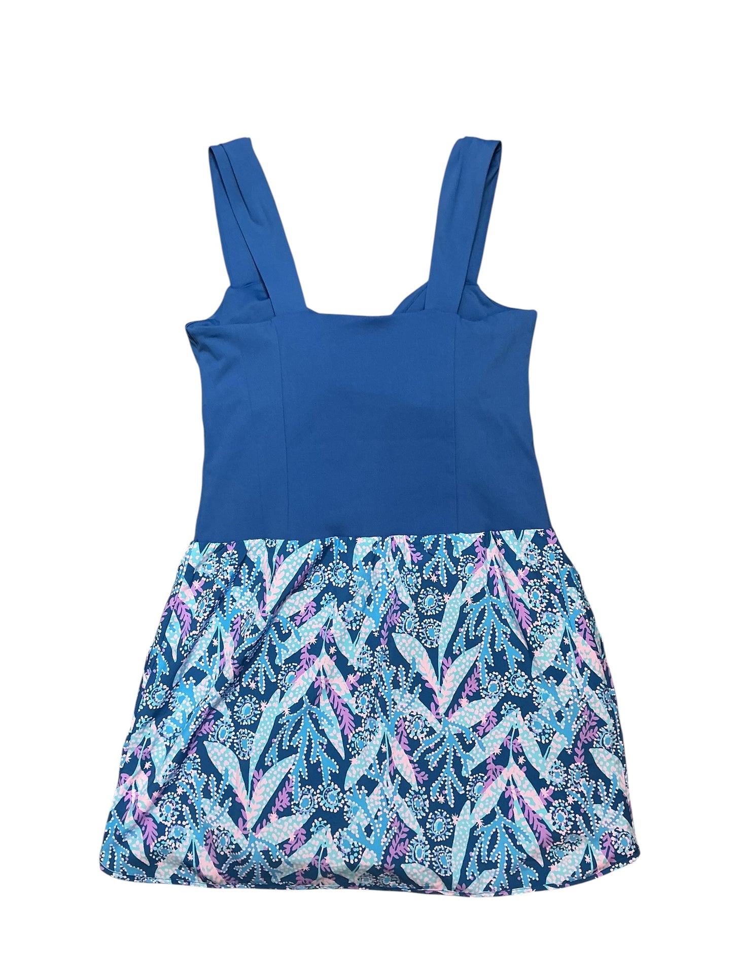 Lilly Pulitzer NWT Carys Active Romper Barton Blue Star Glazing - Size M