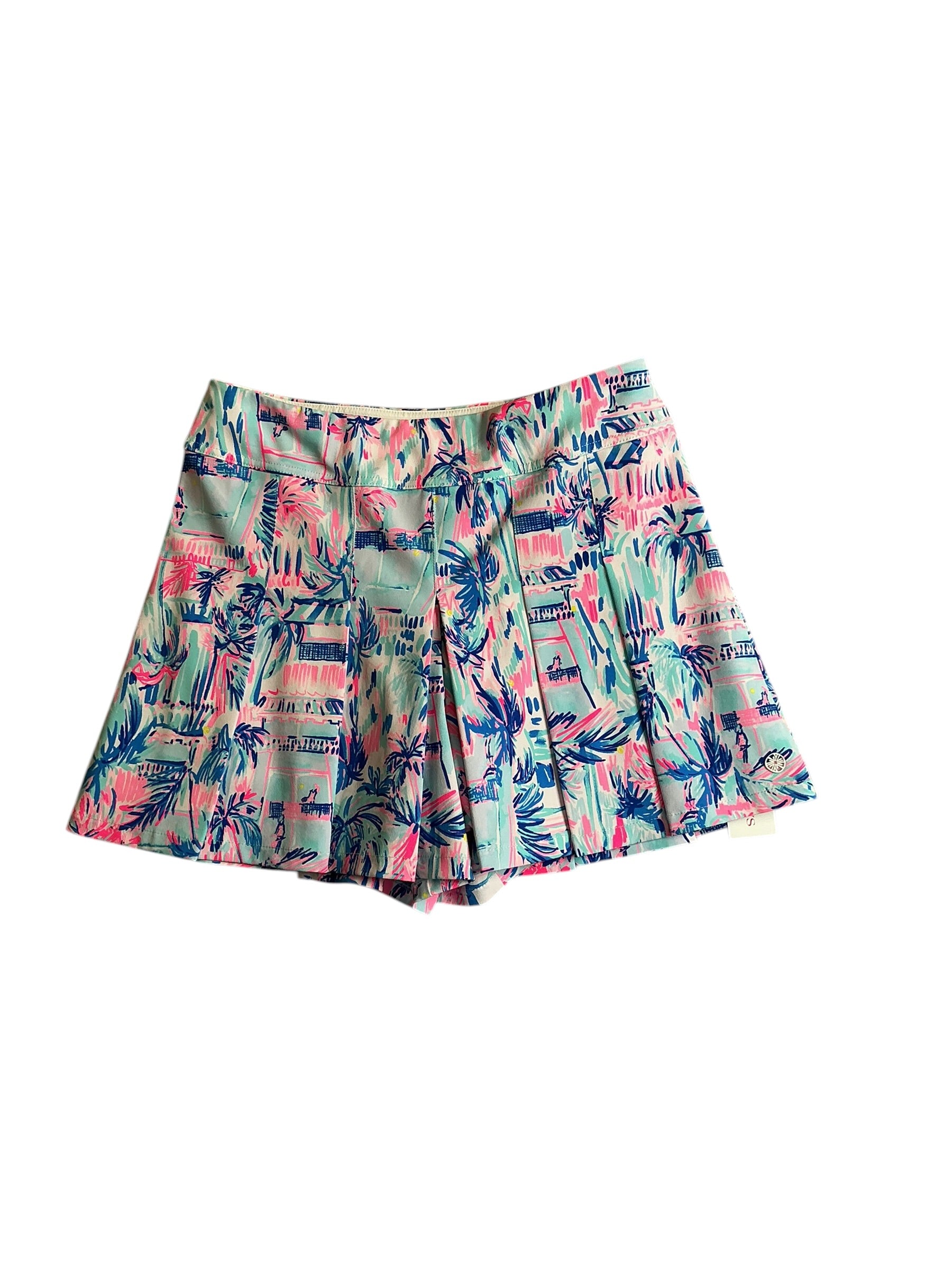 Lilly Pulitzer Luxletic Ravello Blue Perfect Match Frazer Short UPF 50- Size 6