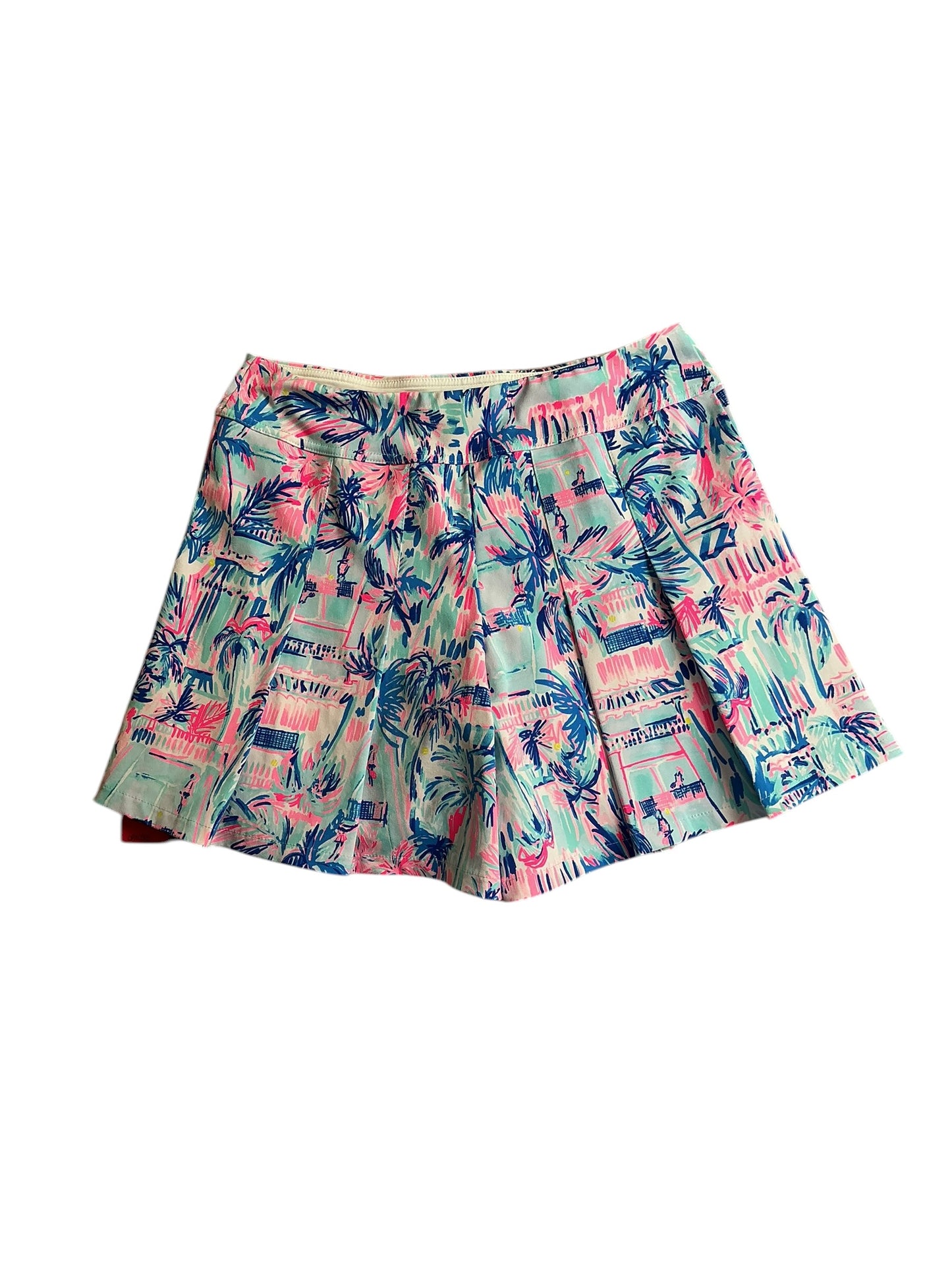 Lilly Pulitzer Luxletic Ravello Blue Perfect Match Frazer Short UPF 50- Size 6