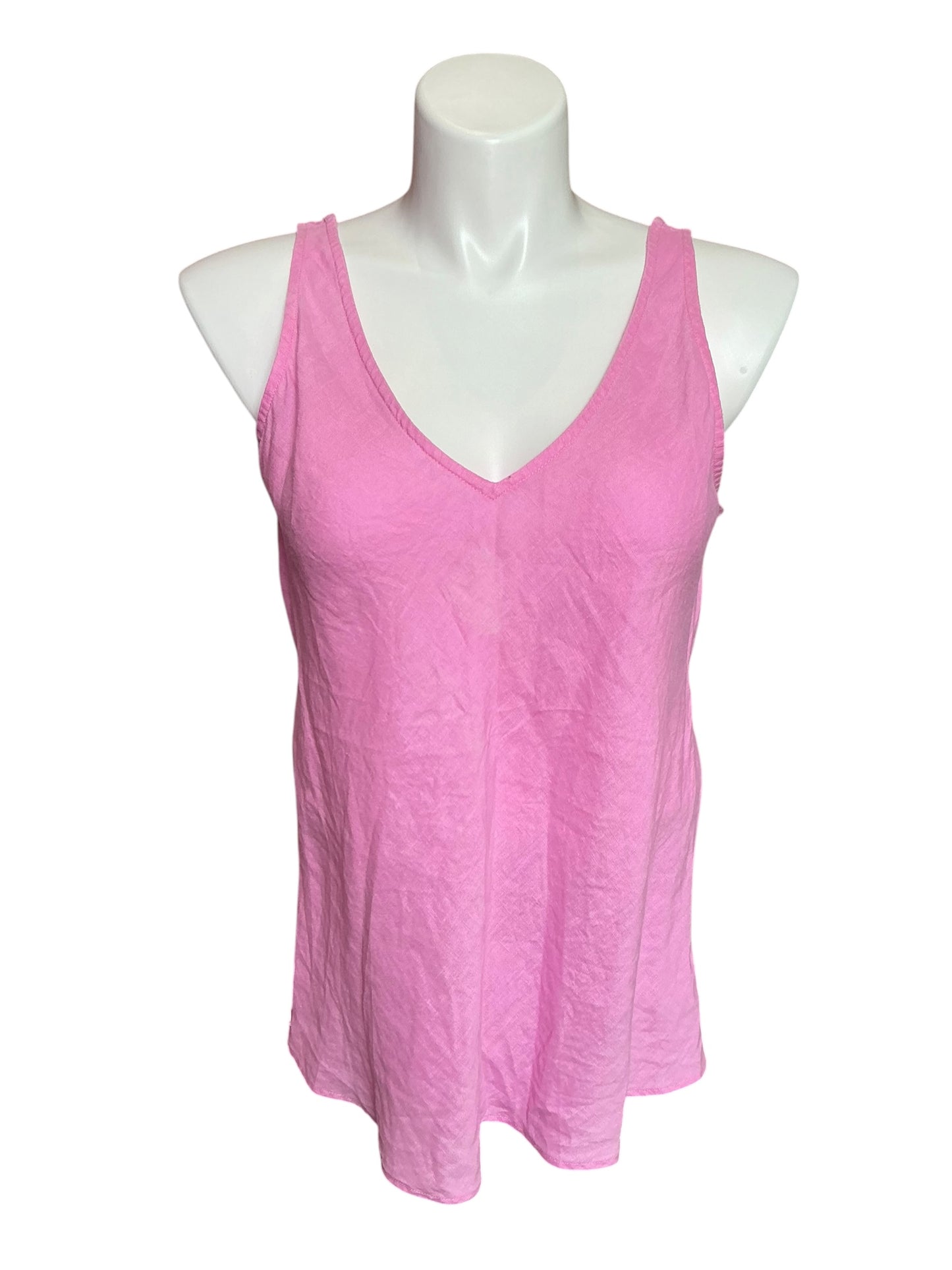 Lilly Pulitzer Florin Sleeveless Linen Top Lilac Rose Size M