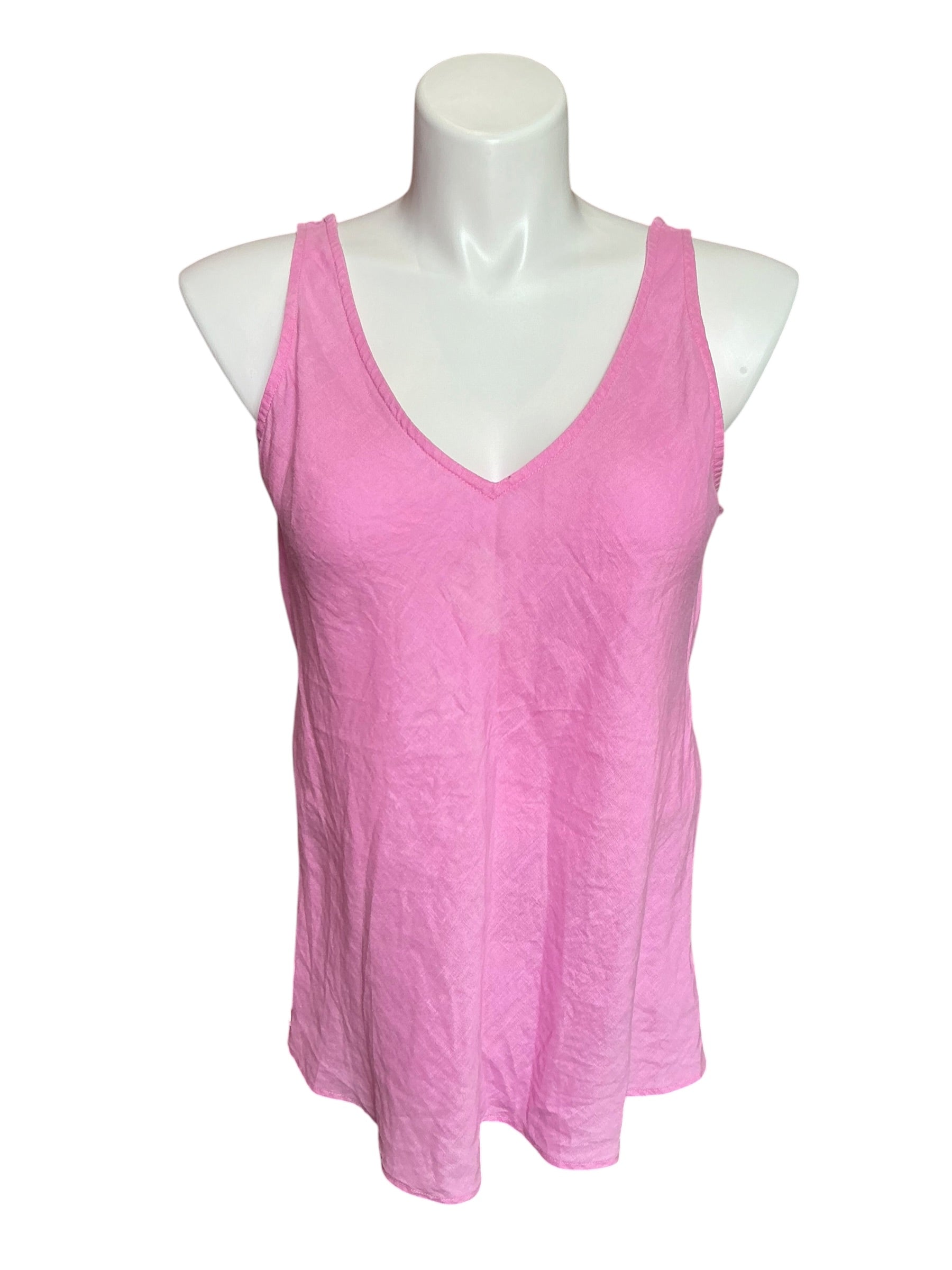 Lilly Pulitzer Florin Sleeveless Linen Top Lilac Rose Size M