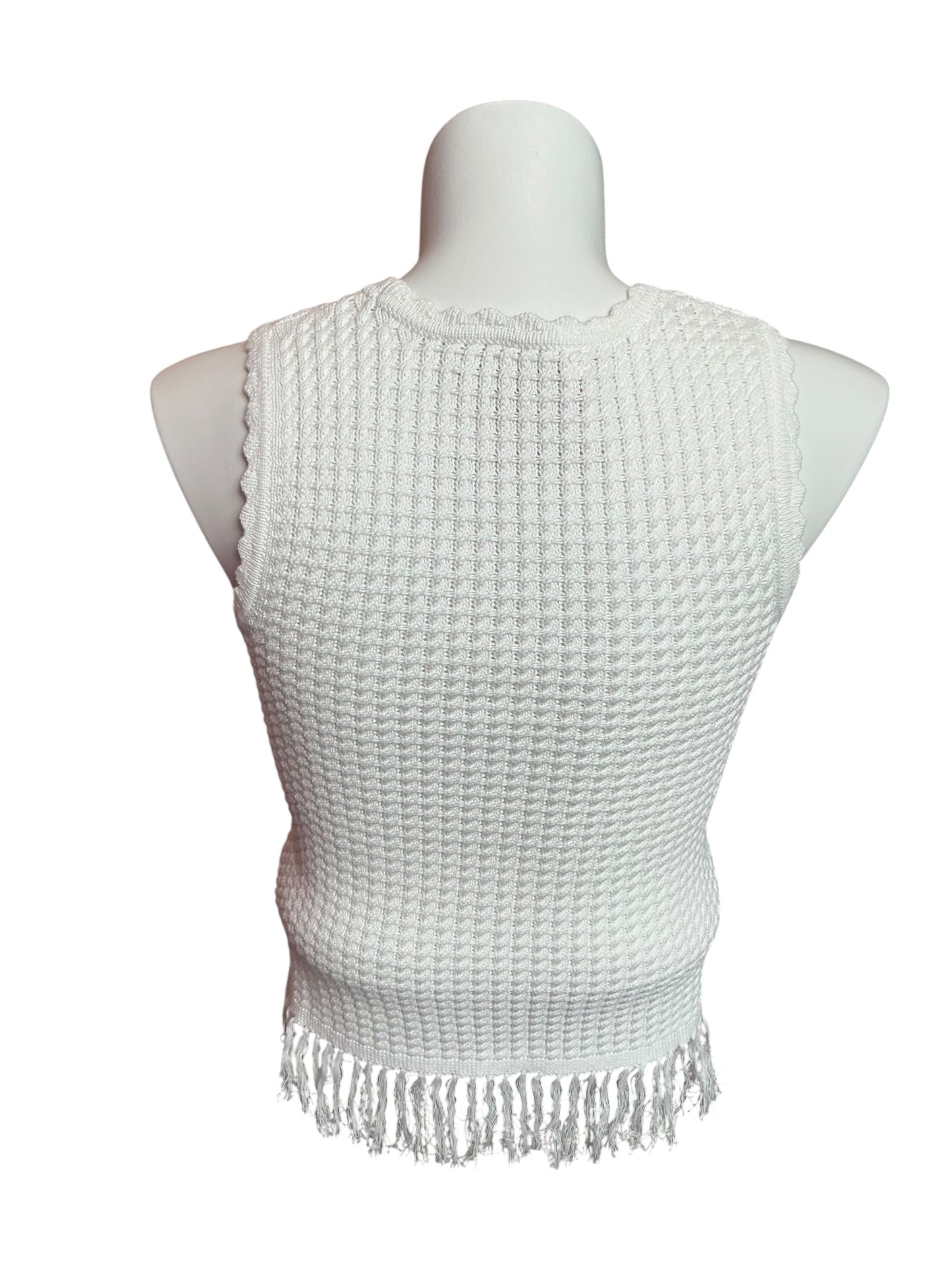Lilly Pulitzer Roe Crochet Sweater Shell Tank Size S