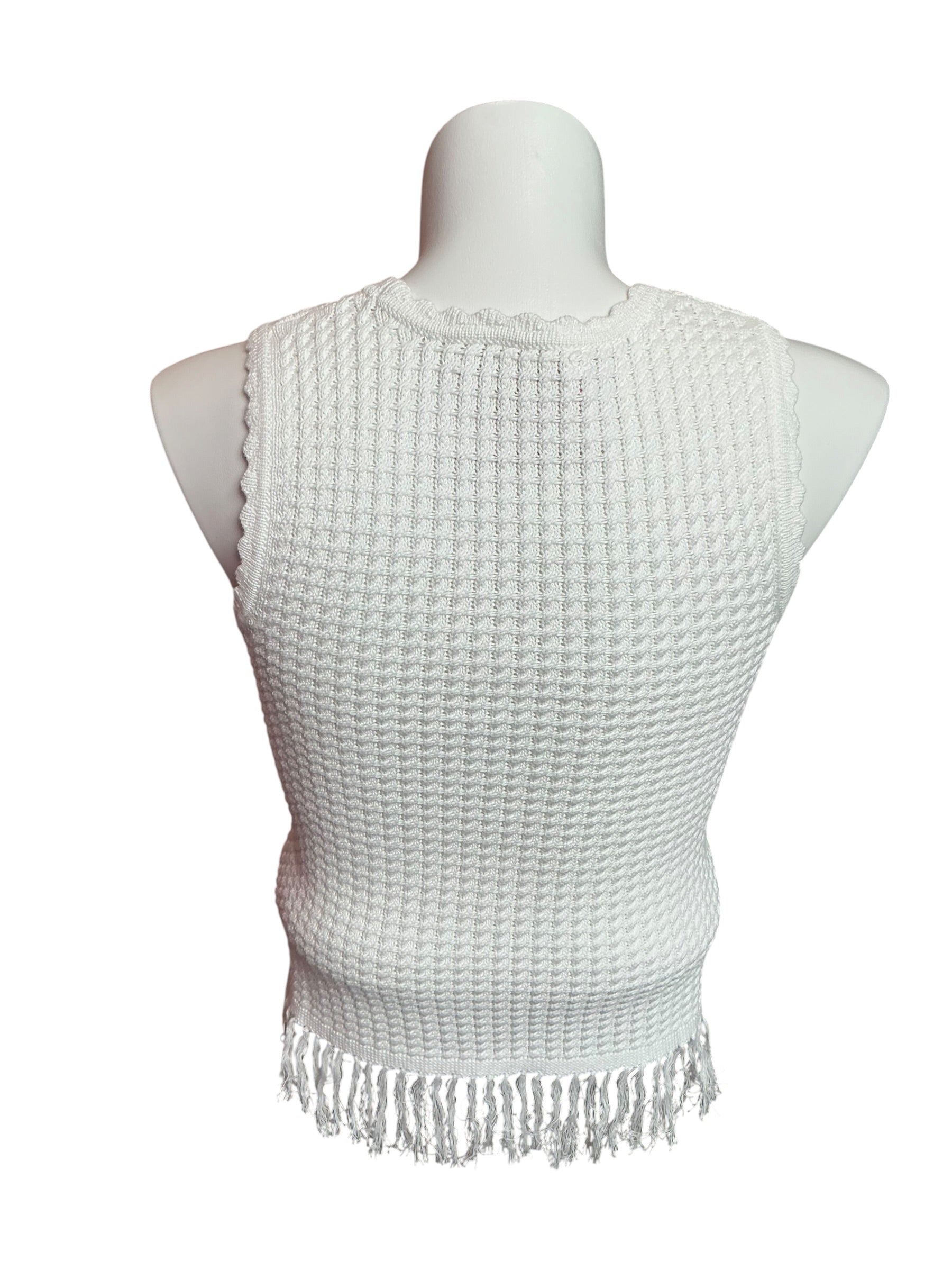 Lilly Pulitzer Roe Crochet Sweater Shell Tank Size S