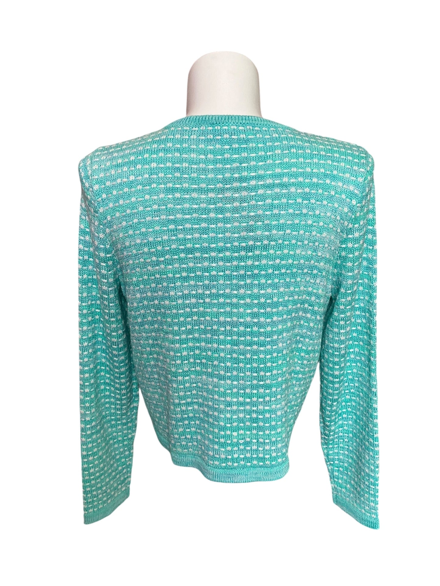 Lilly Pulitzer Kienna Cardigan Blue Horizon Metallic Size XL
