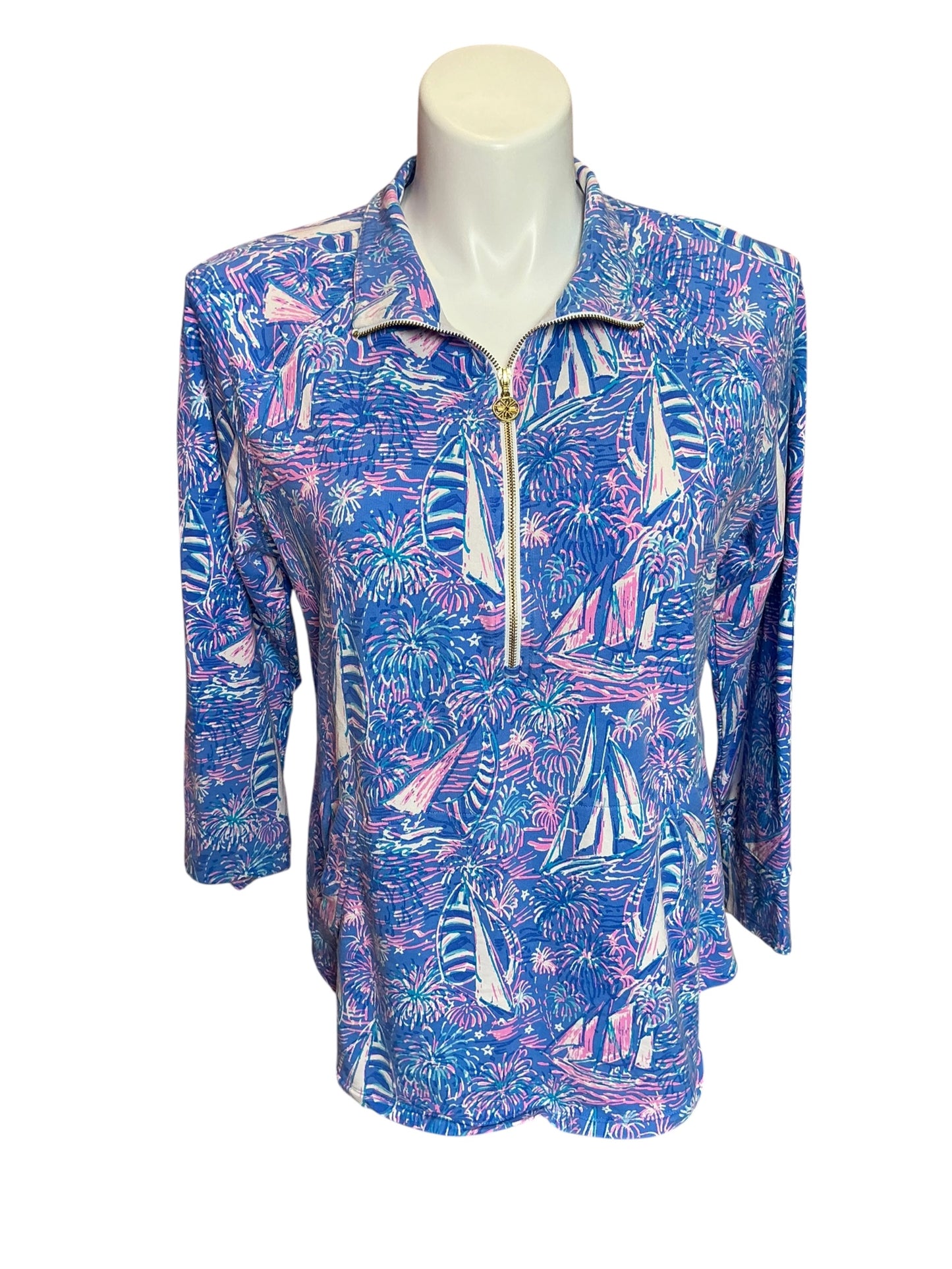 Lilly Pulitzer Skipper Popover It’s a Sailabration UPF50 Size XL