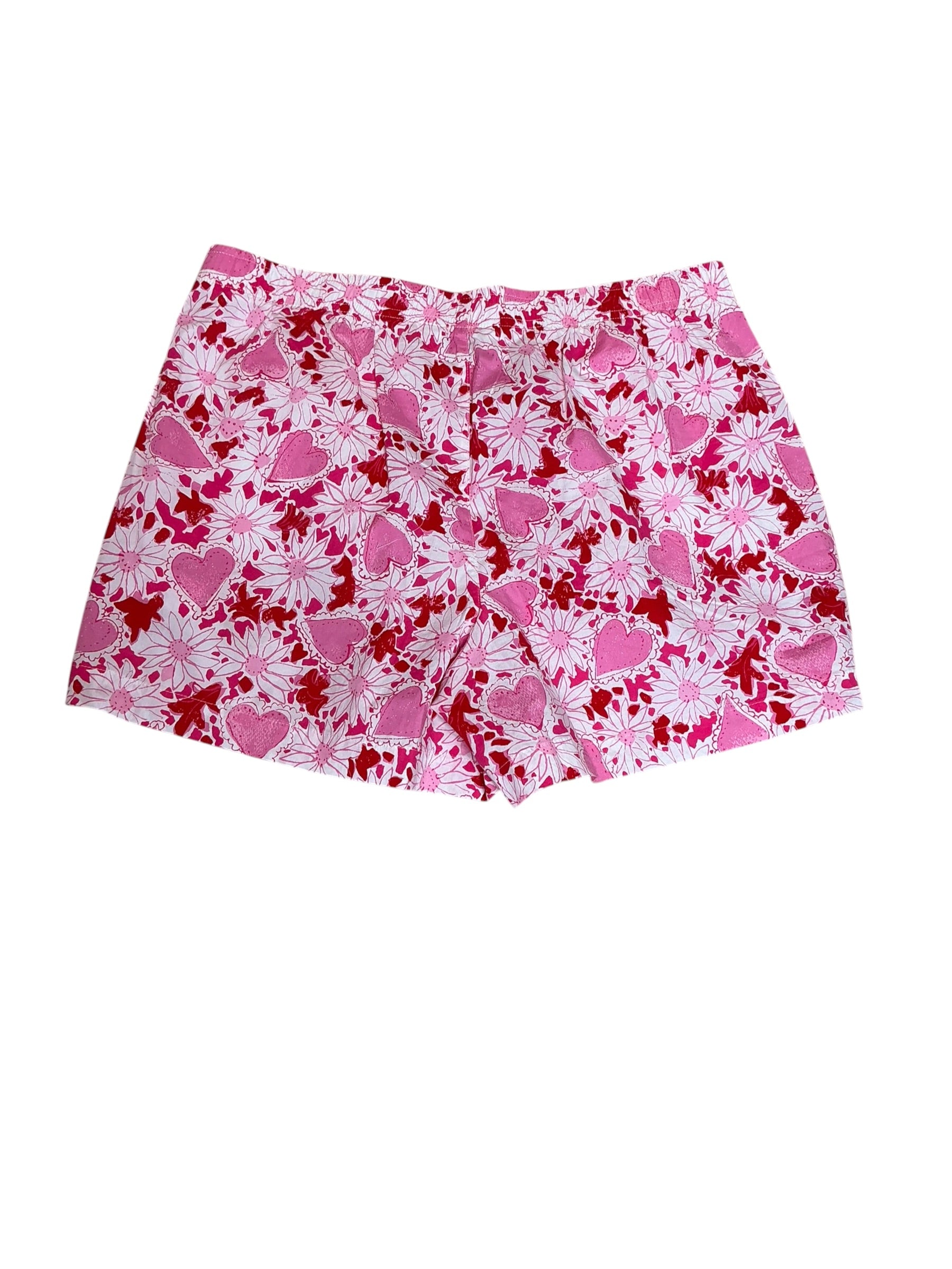 Lilly Pulitzer Marin PJ Shorts Dear Heart NWT Size M
