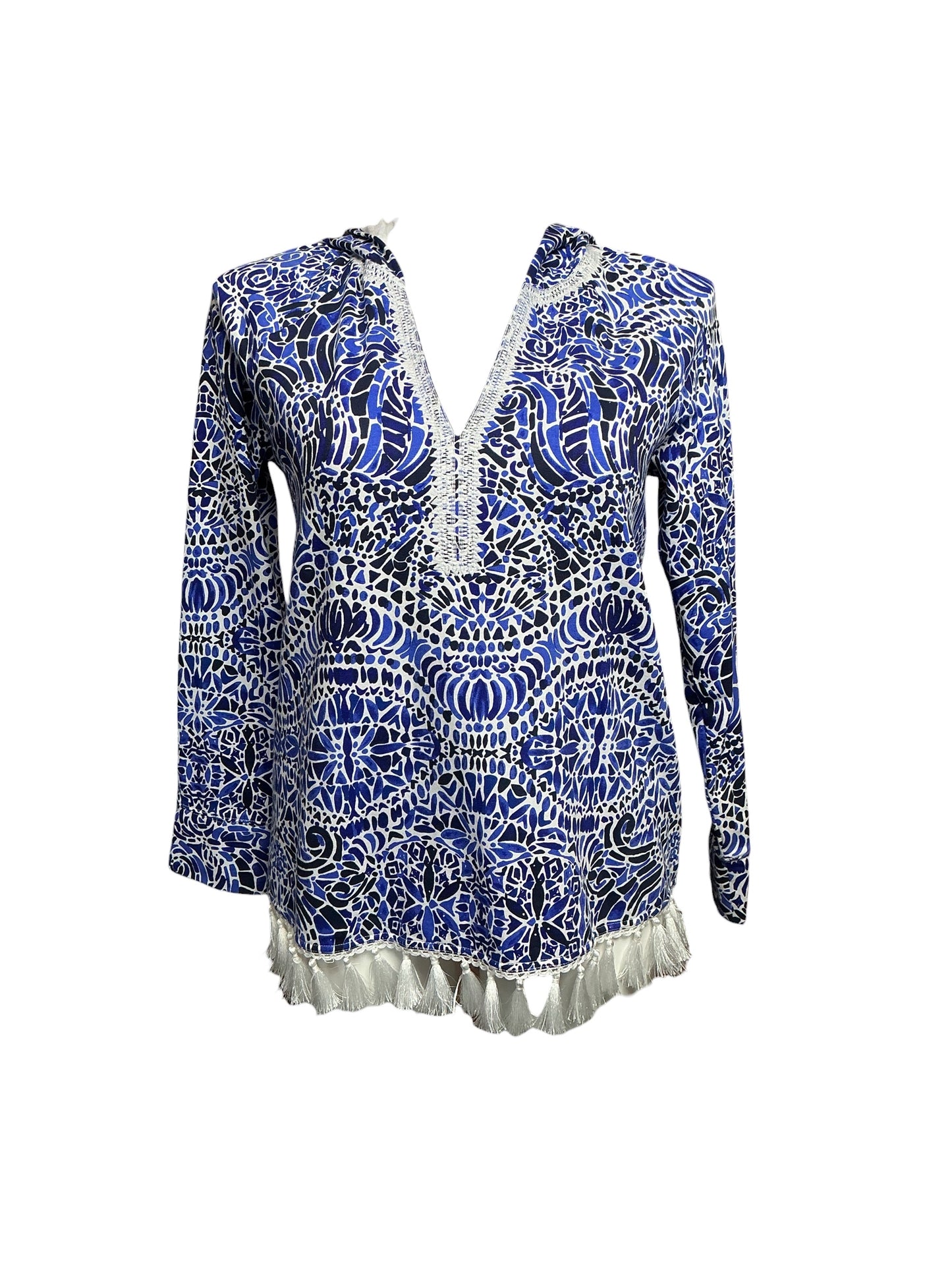 Lilly Pulitzer NWT Jordanna Jacket UPF 50+ - High Tide Navy She’s Got Sol - Size L