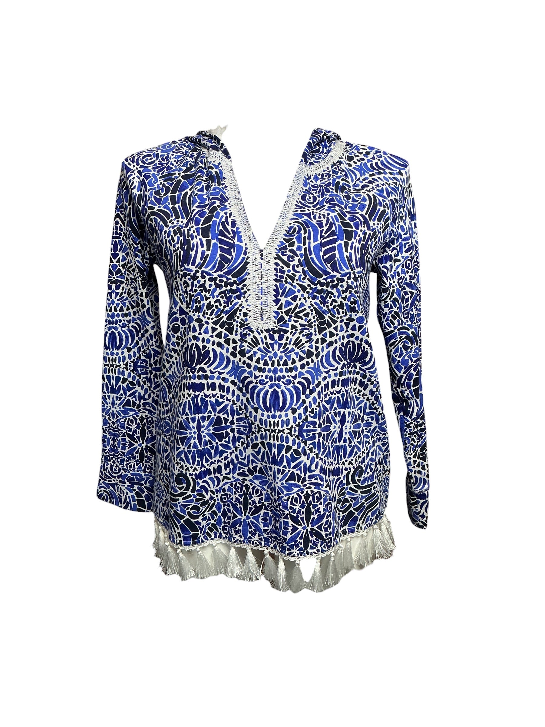 Lilly Pulitzer NWT Jordanna Jacket UPF 50+ - High Tide Navy She’s Got Sol - Size L