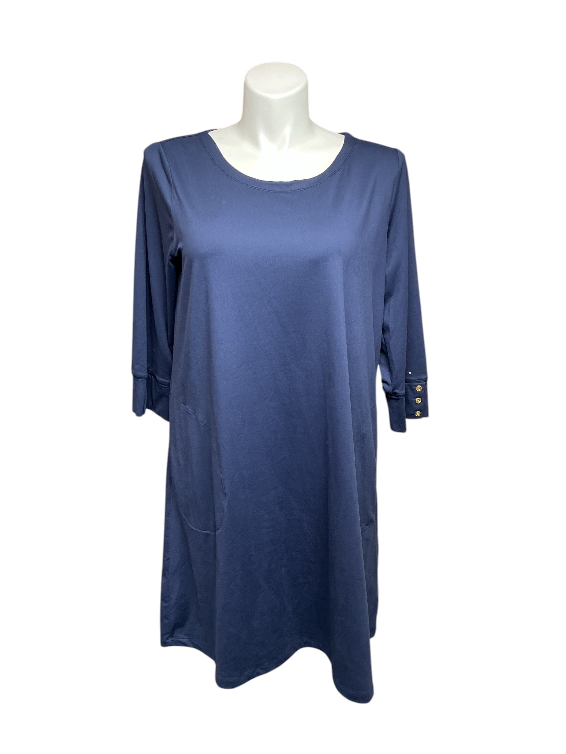 Lilly Pulitzer NWT Solia Downtime Jersey UPF 50+ Dress - True Navy - Size XXL