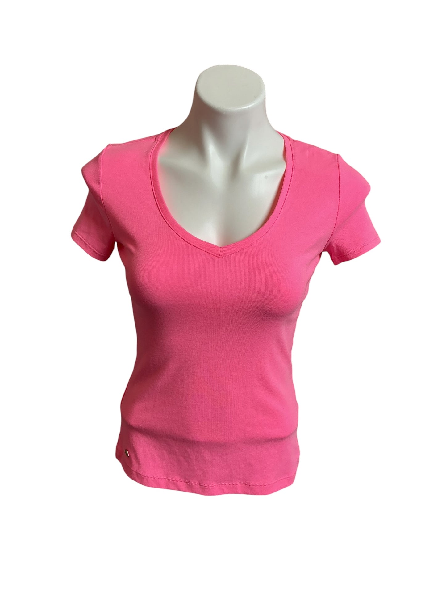 Lilly Pulitzer V-Neck Pink Top - Size XS