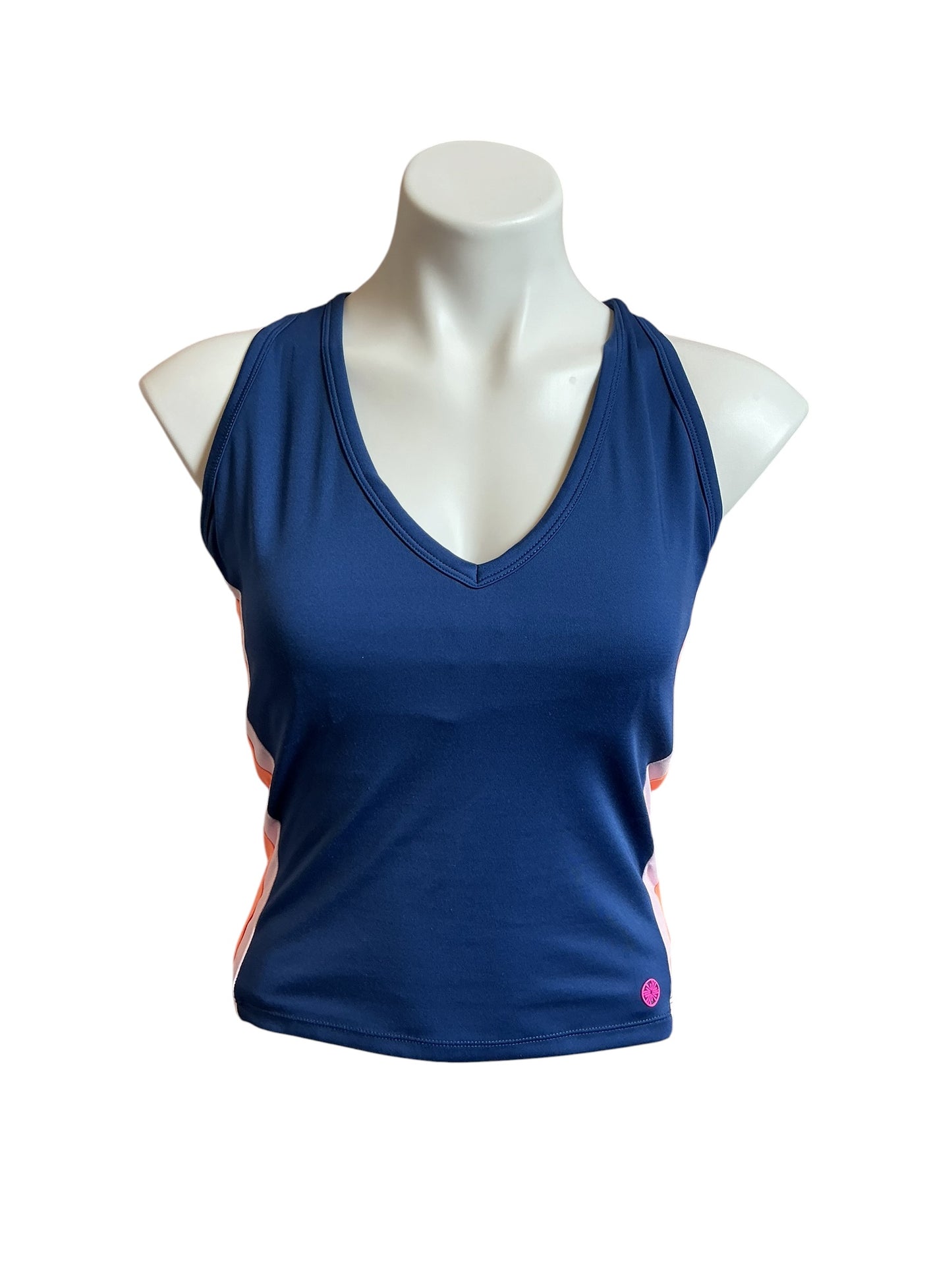 Lilly Pulitzer Oyster Bay Navy Bra Tank Top - Size M