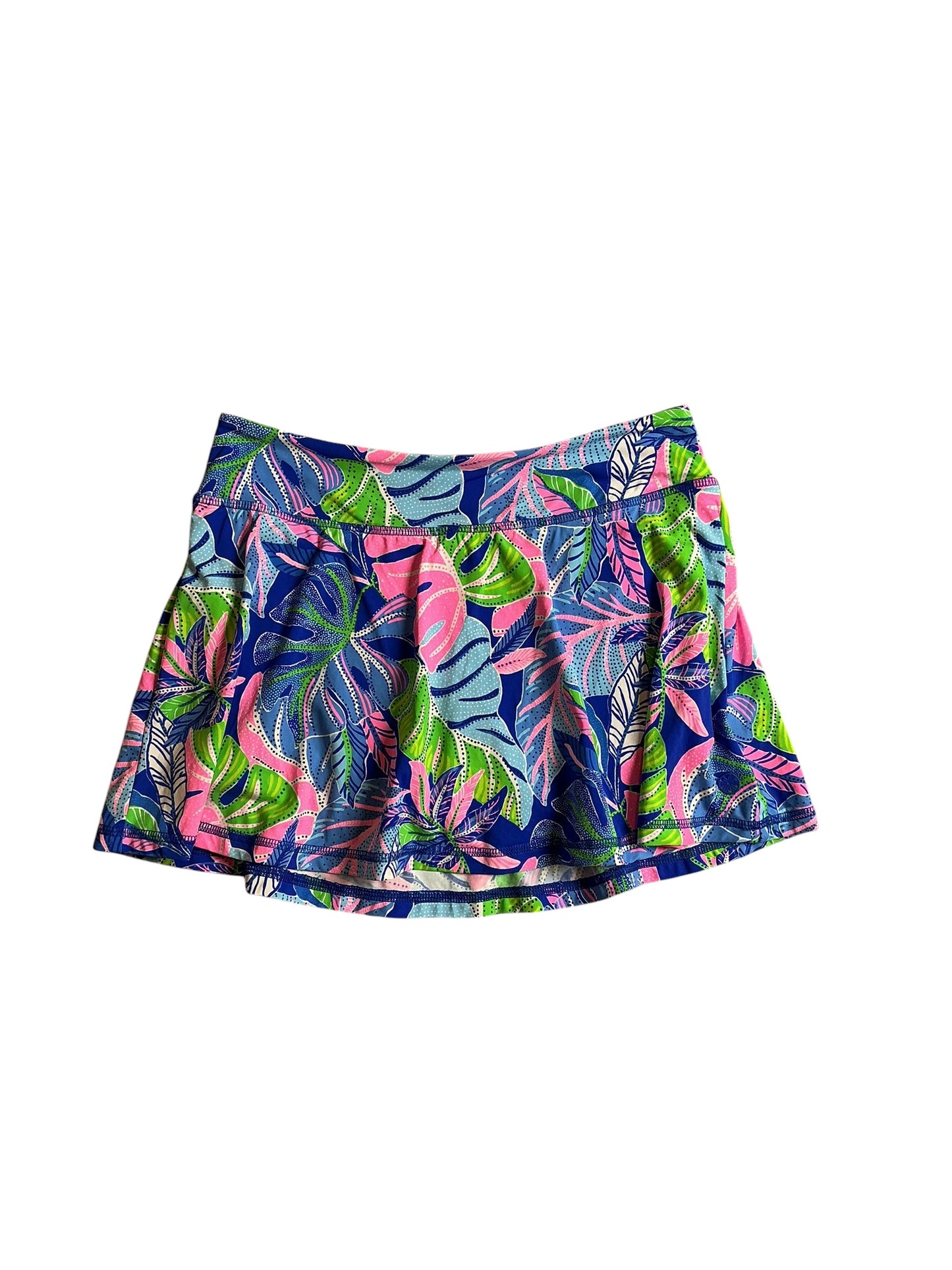 Lilly Pulitzer Aila Skort UPF 50+ Blue Grotto Beleaf In Yourself - Size S